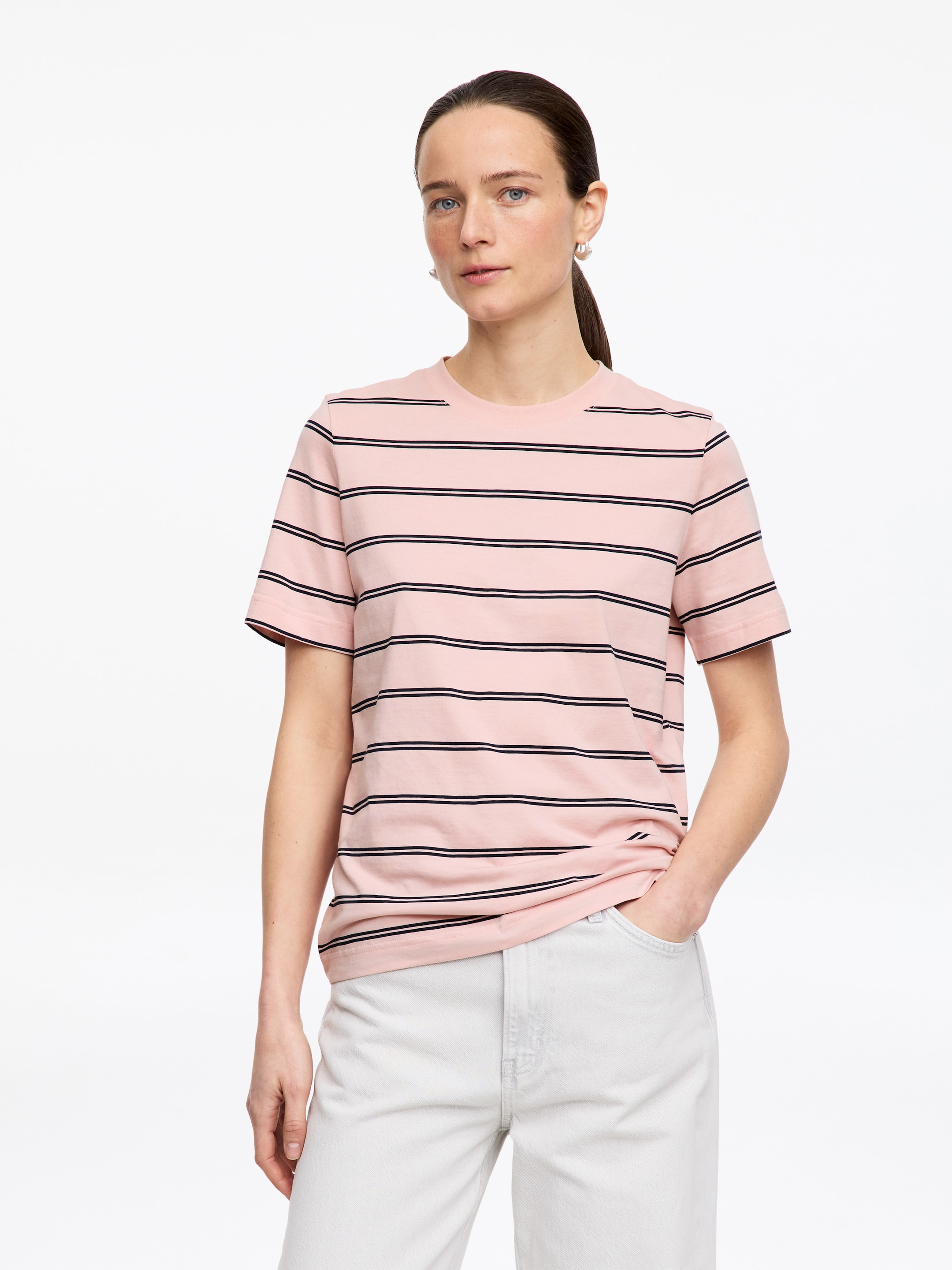 Signature Short-Sleeve T-Shirt-#D6B8B9-18343