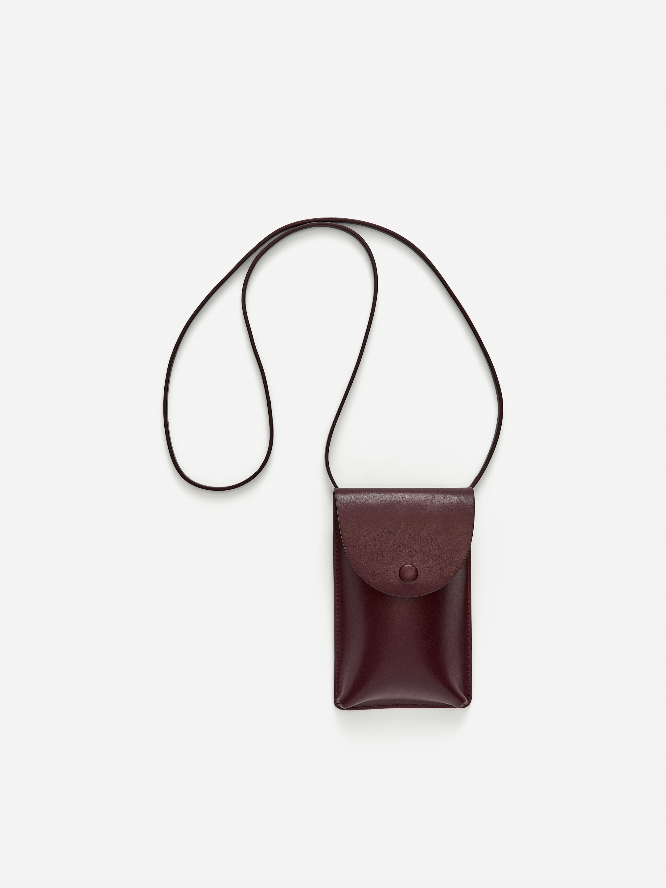 Custodia porta cellulare in pelle - Rosso scuro - Women - StillMedia/DescriptiveDetail - 2