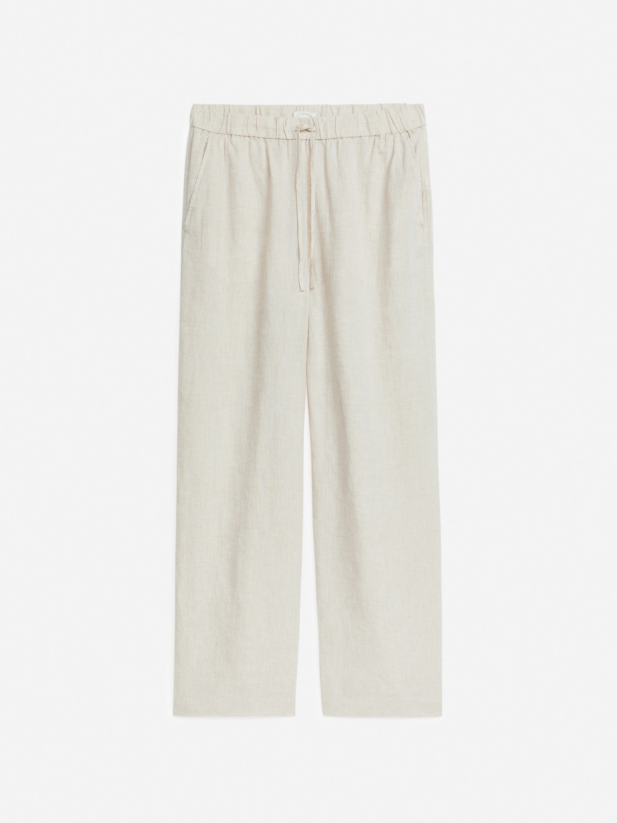 Größeres Bild ansehen: Leinenhose mit Schnürung - Beige - Ladies | H&M DE 1