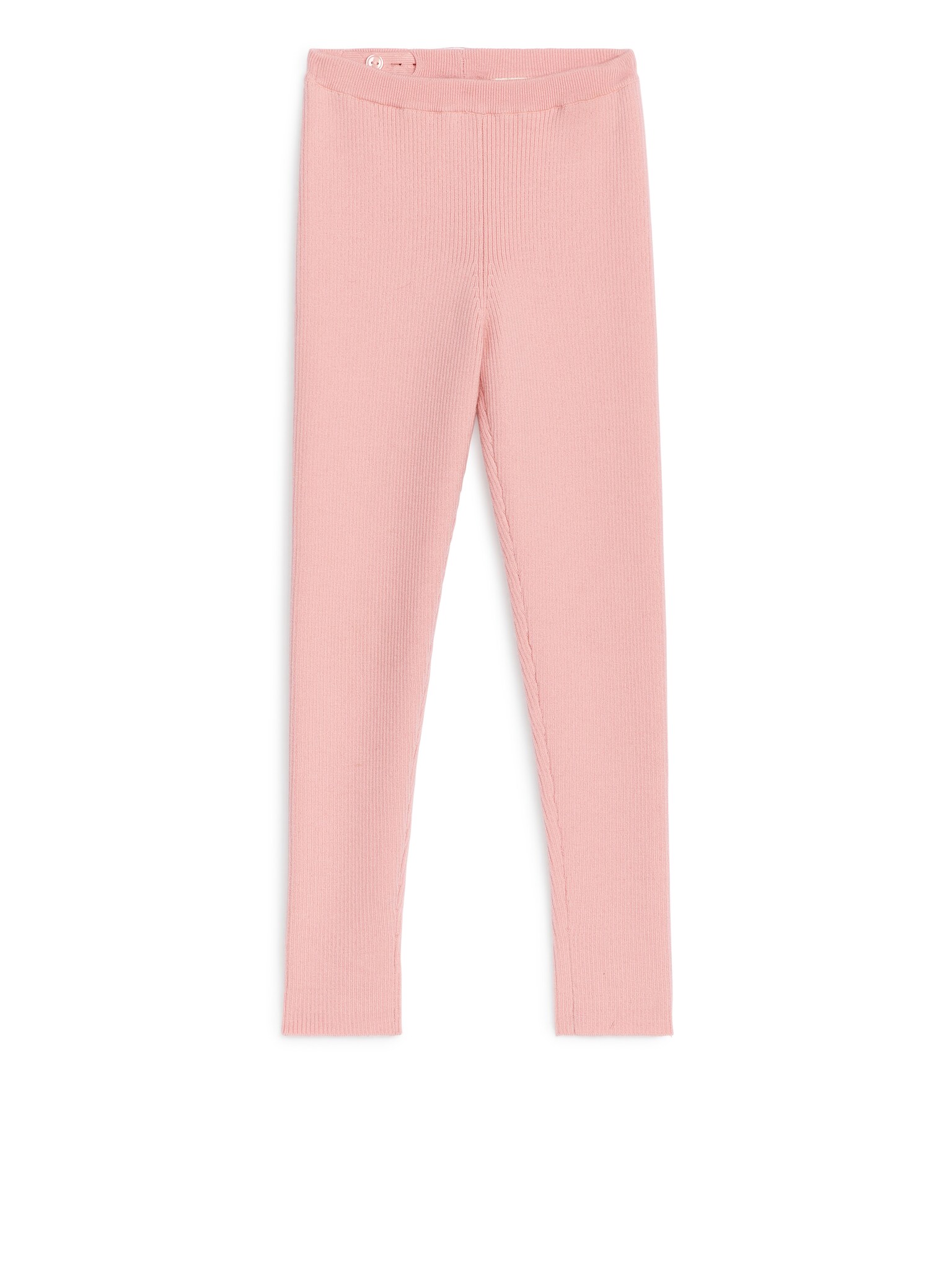 Leggings a coste in misto lana - Rosa/Nero/Grigio mélange/Talpa/Bianco sporco