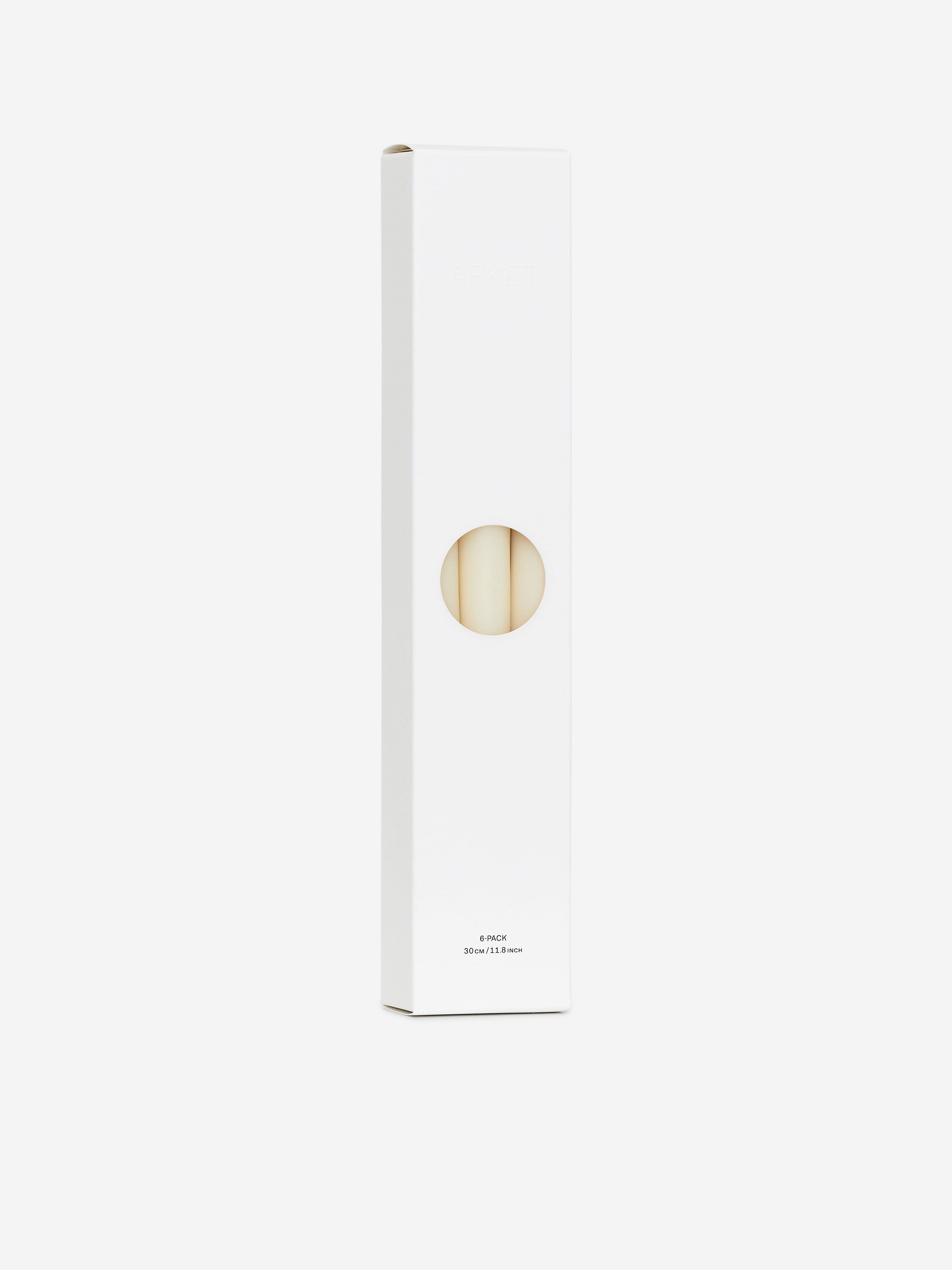 Tapered Candles Set of 6-#E8E4D5-16551