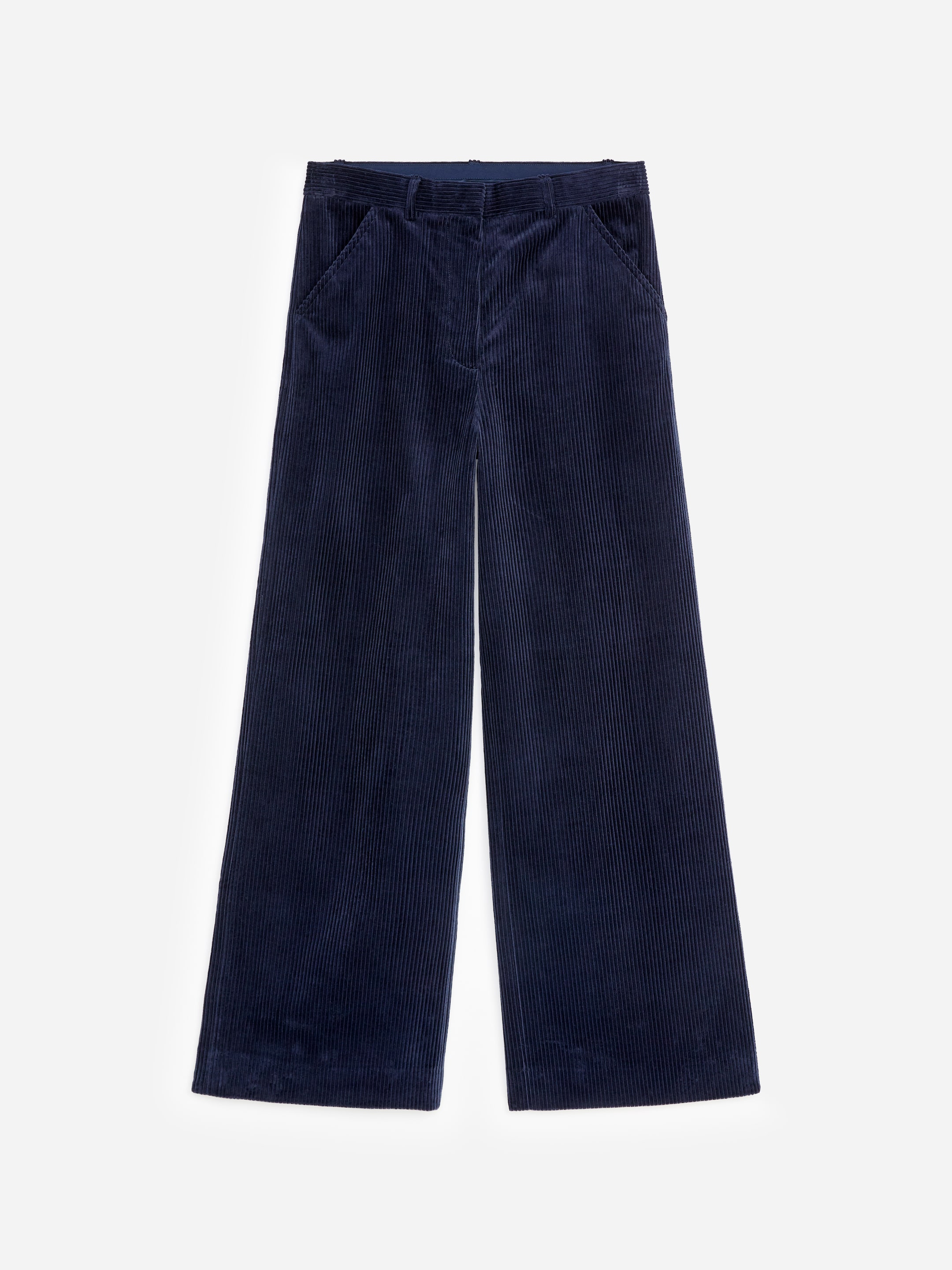 Penny Martin and ARKET Corduroy Trousers - Dark Blue - Relaxed fit - women - StillMedia/DescriptiveStillLife - 11