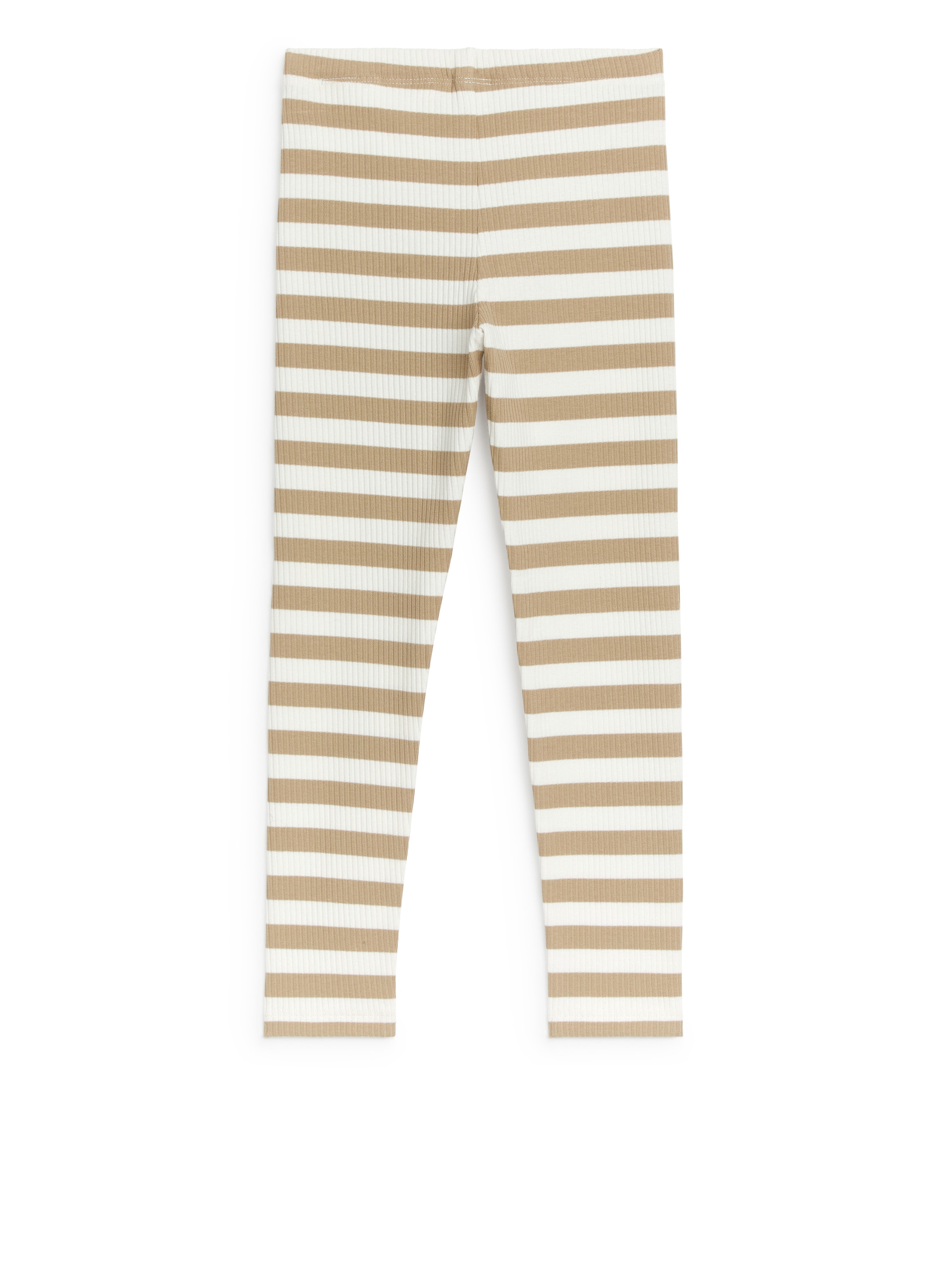 Ribbed Leggings - Beige/Off White - Slim fit - children - StillMedia/DescriptiveStillLife - 2