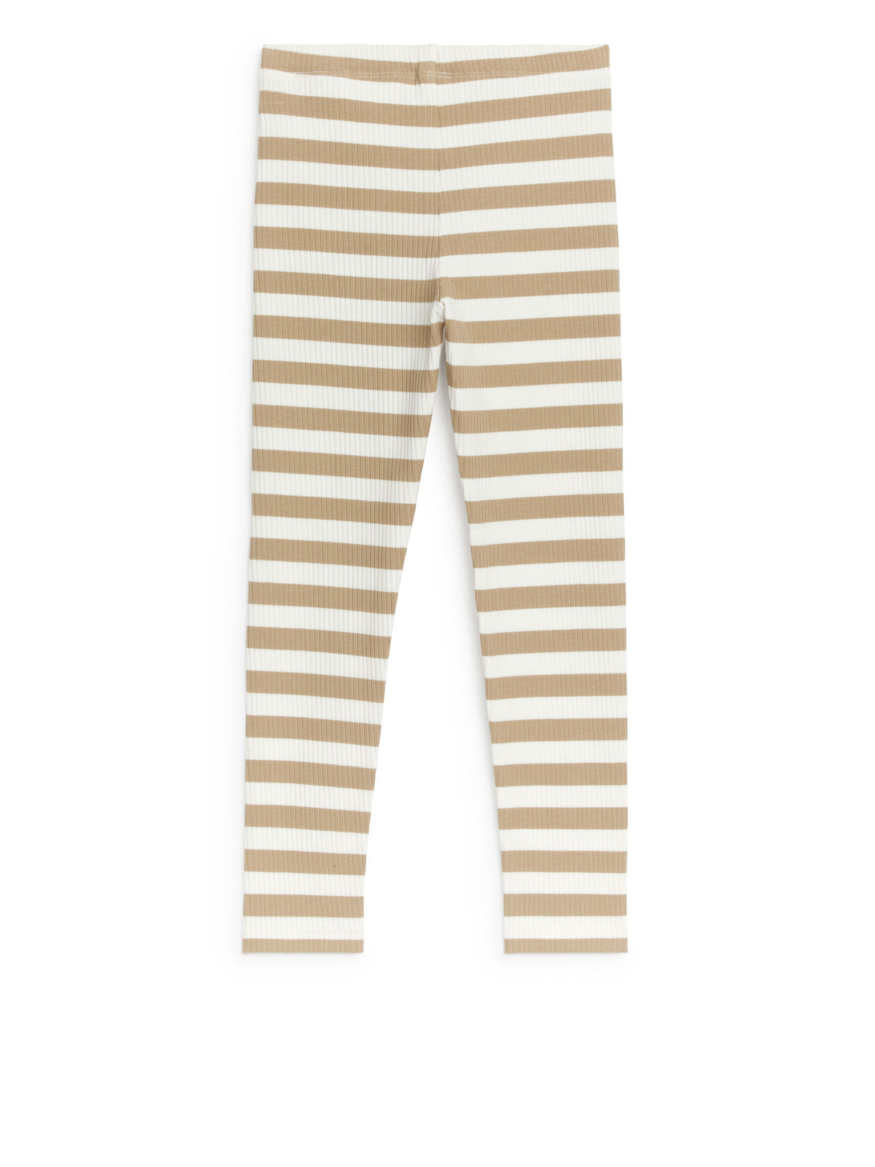 Ribbed Leggings - Beige/Off White - Slim fit - Children - StillMedia/DescriptiveStillLife - 2