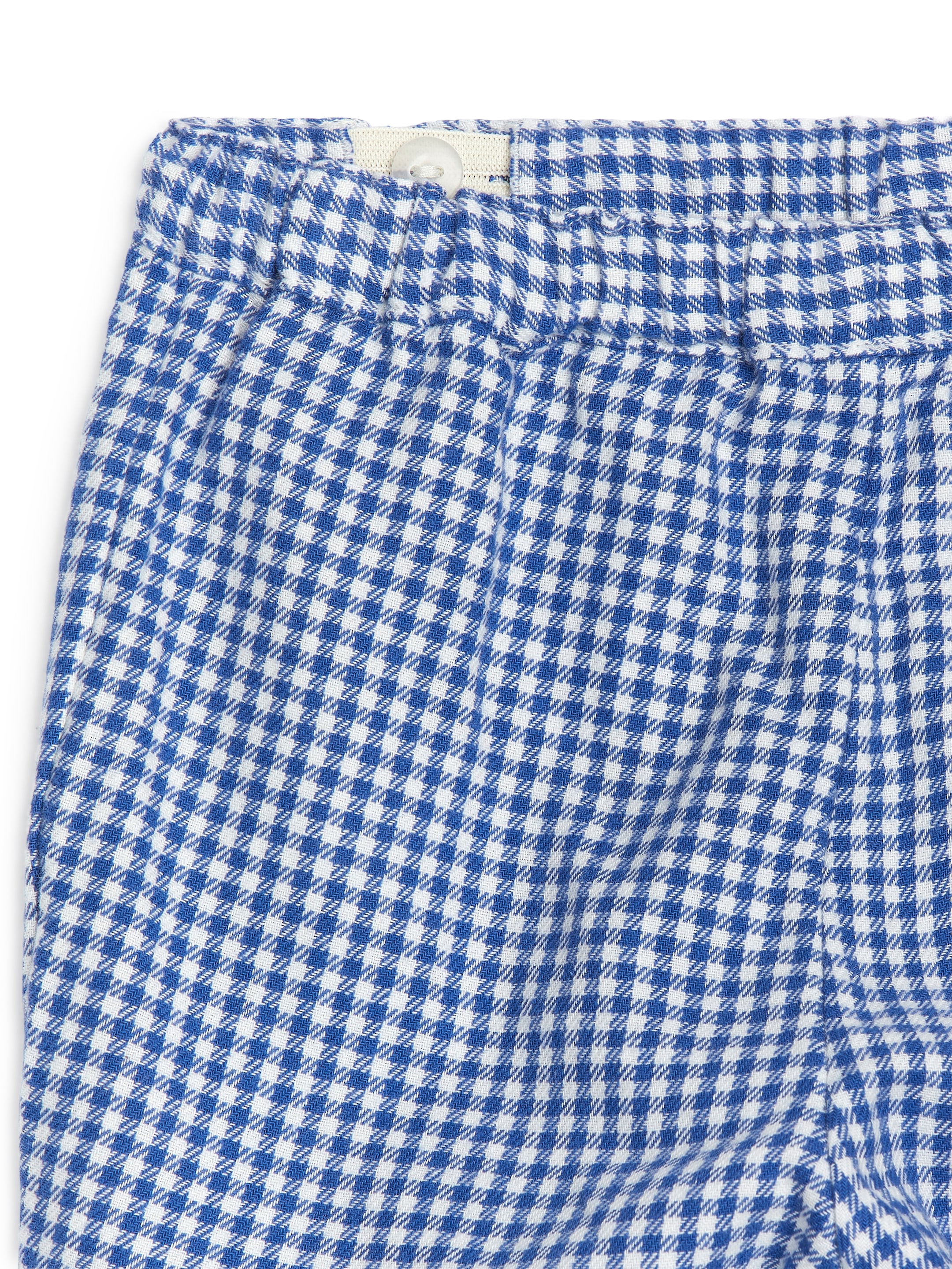 Flanellbyxor i bomull - Vit/blå - Relaxed fit - Children - StillMedia/DescriptiveDetail - 2