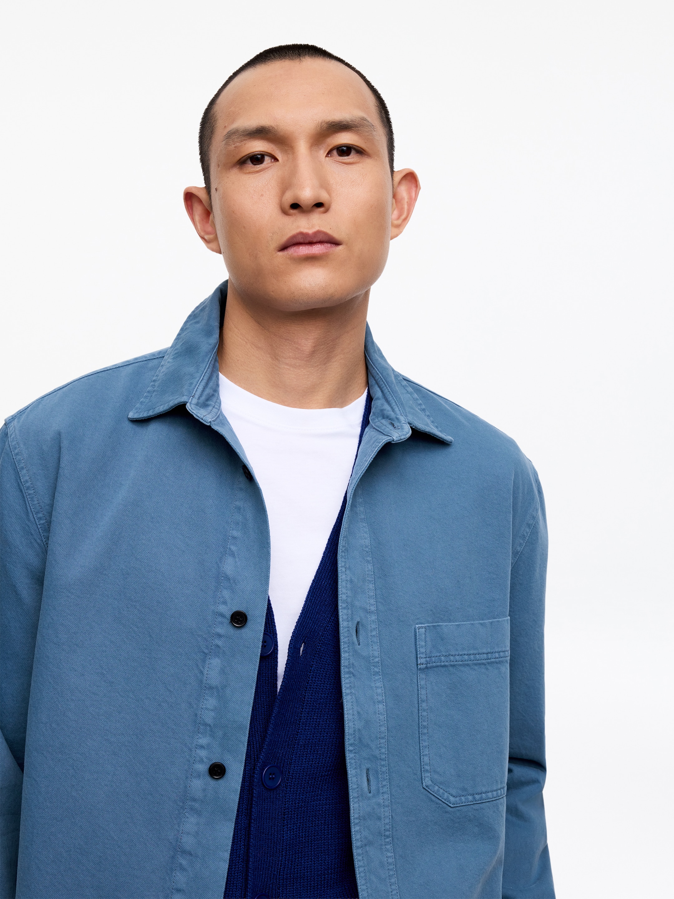 Overshirt aus Baumwolle - Blau - Regular Fit - Herren - StillMedia/Lookbook - 3