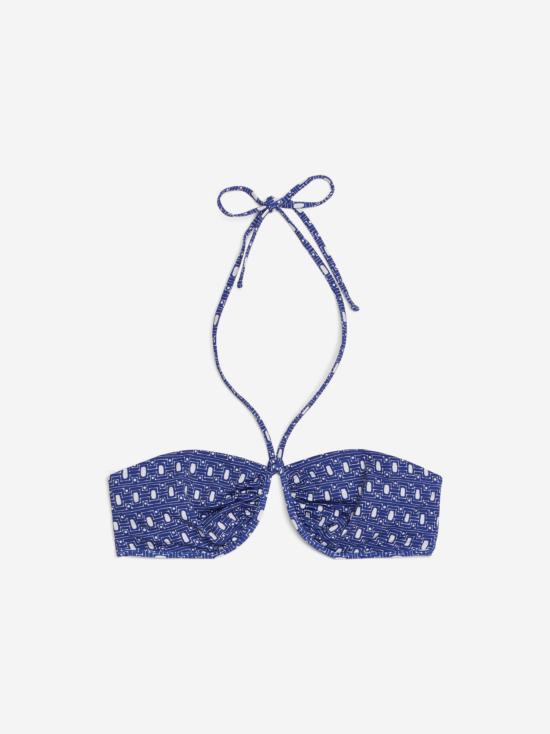 Bandeau Bikini Top-Blue-13803