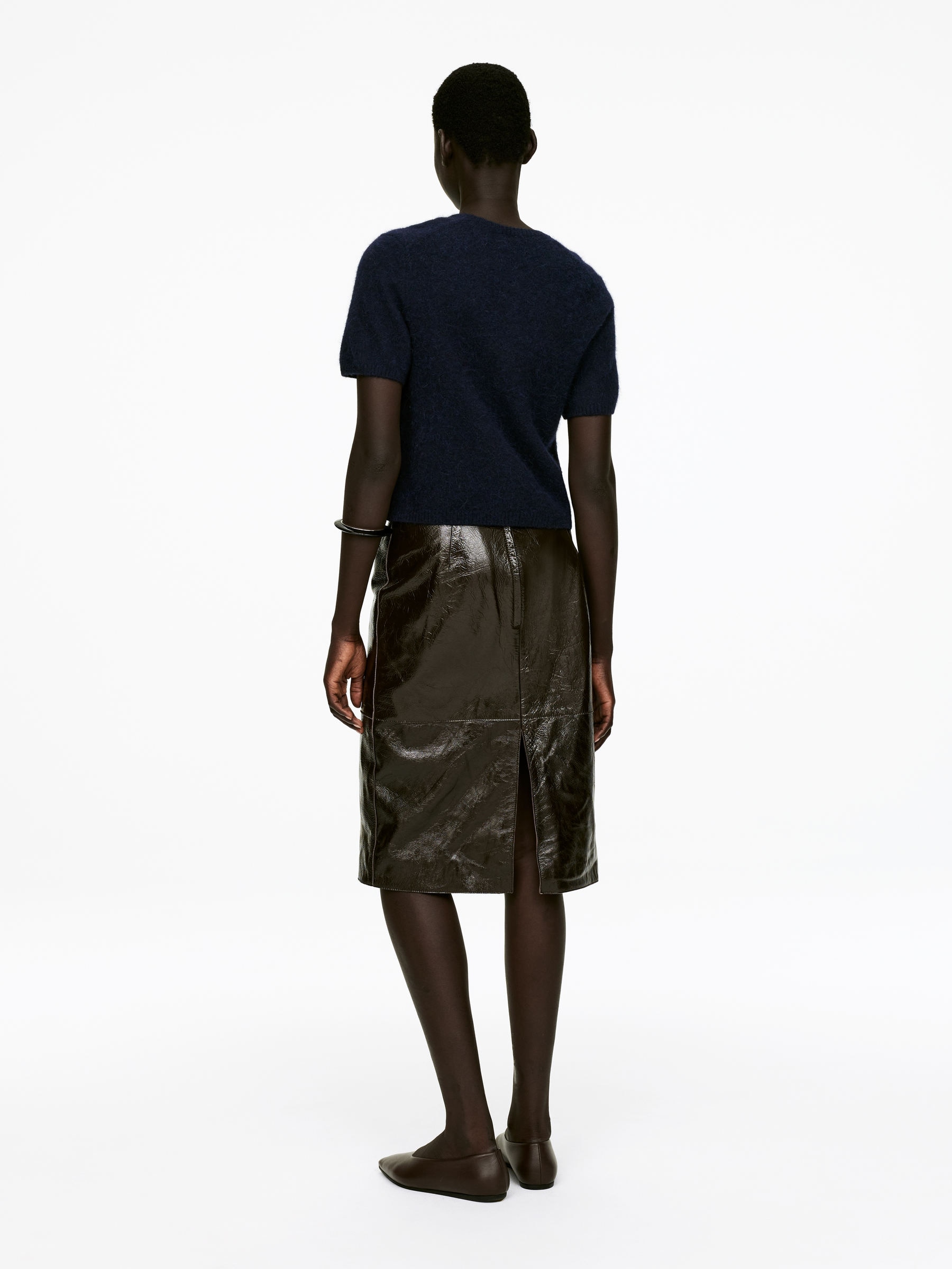 Alpaca-Wool Blend Cardigan - Dark Blue - Regular fit - Women - StillMedia/Lookbook - 3