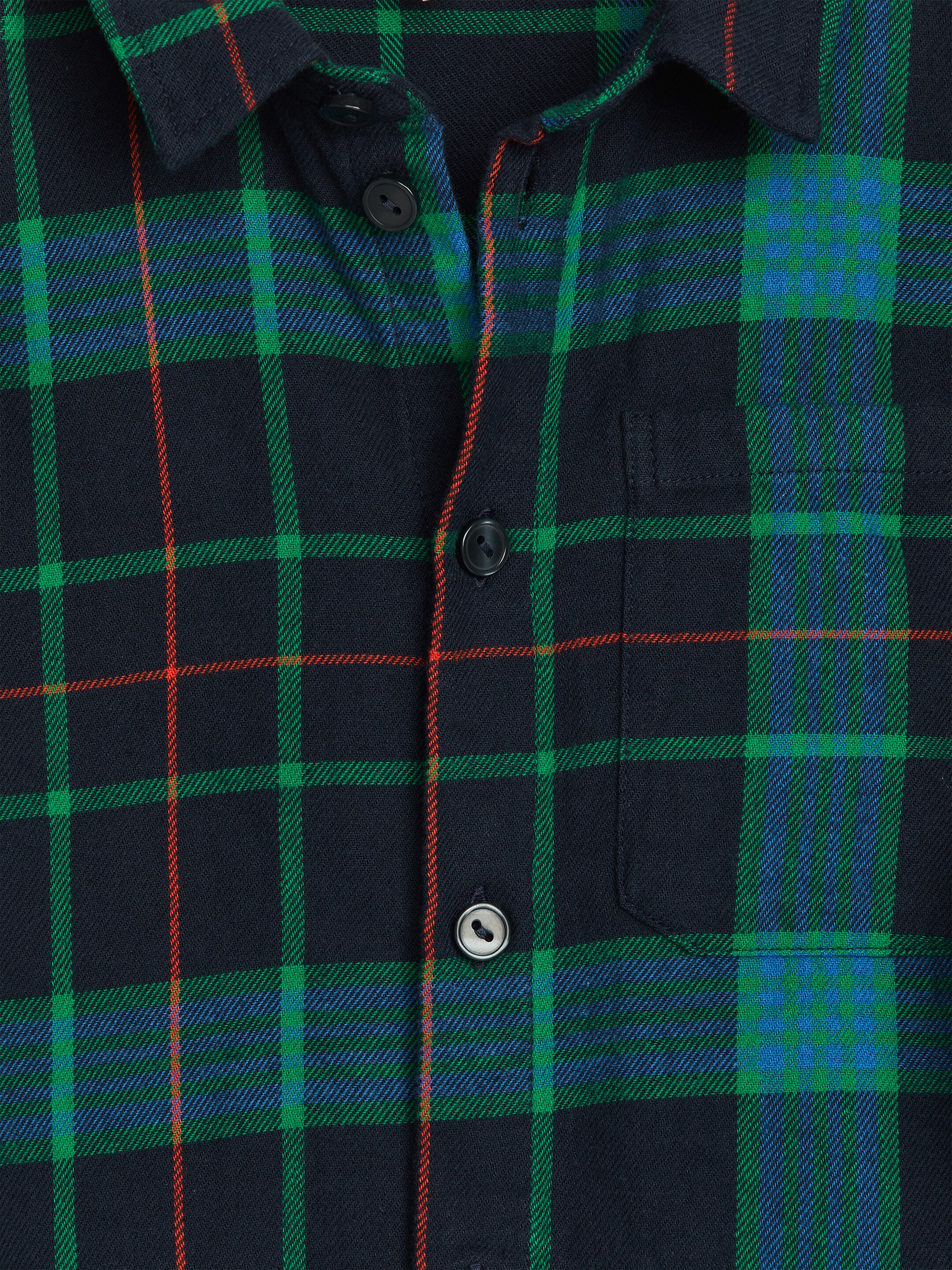 View larger image: Checked Flannel Shirt - Green/Blue - Kids | H&M GB 3