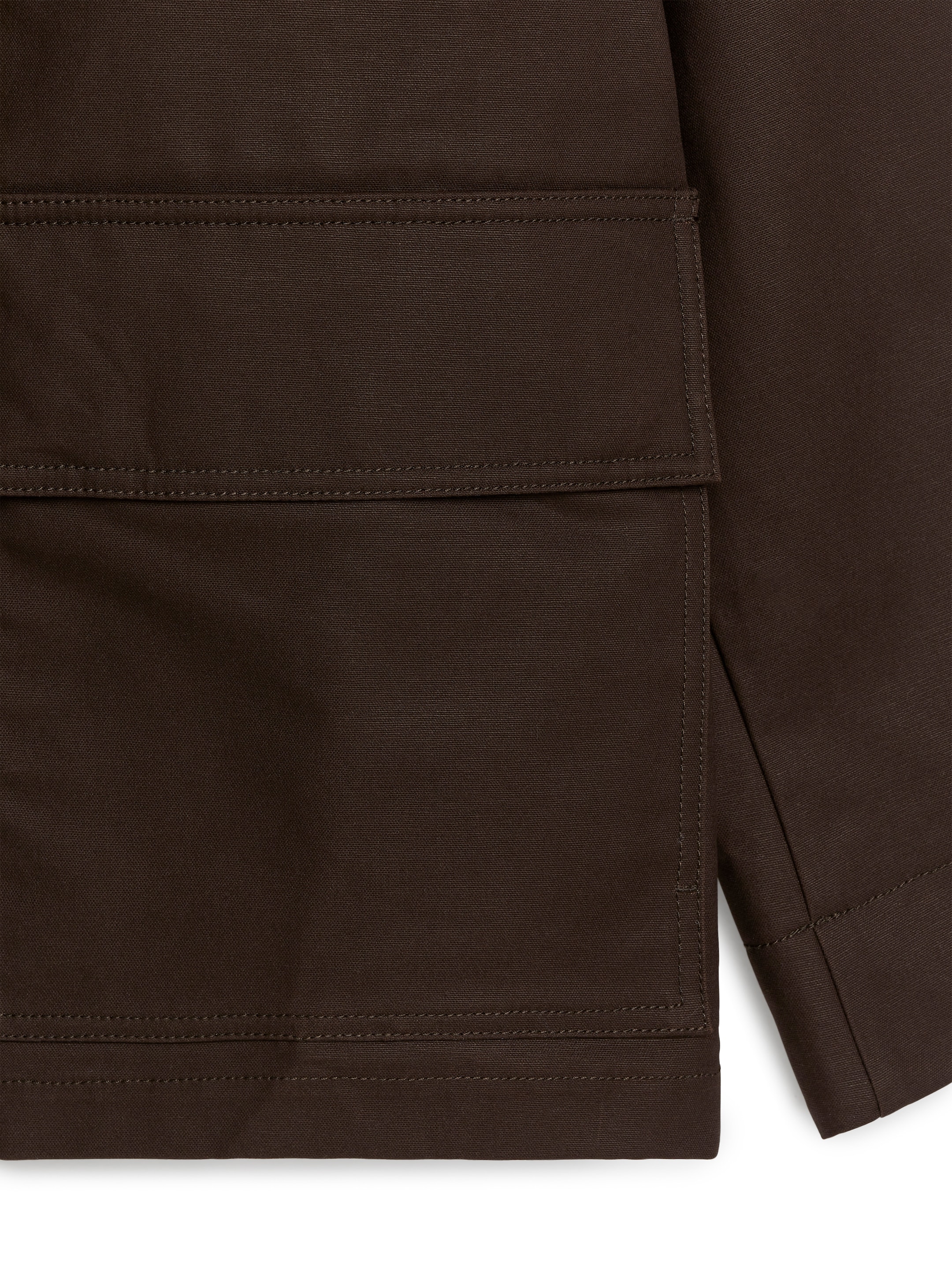 Jacka i vaxad bomull - Mörkbrun - Regular fit - Men - StillMedia/DescriptiveDetail - 2