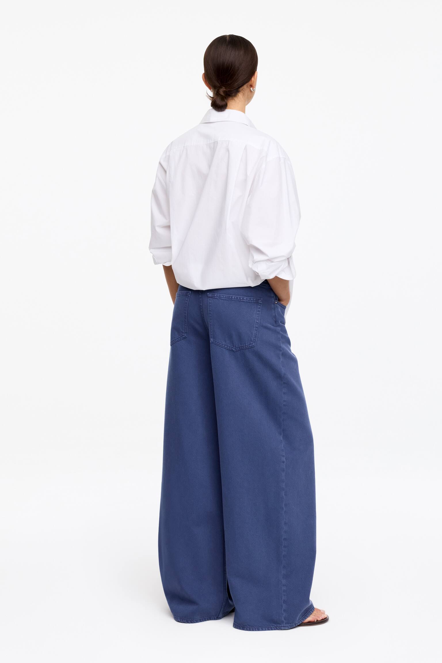 Jean large oversize CEDAR - Bleu/Bleu ciel/Blanc - 3