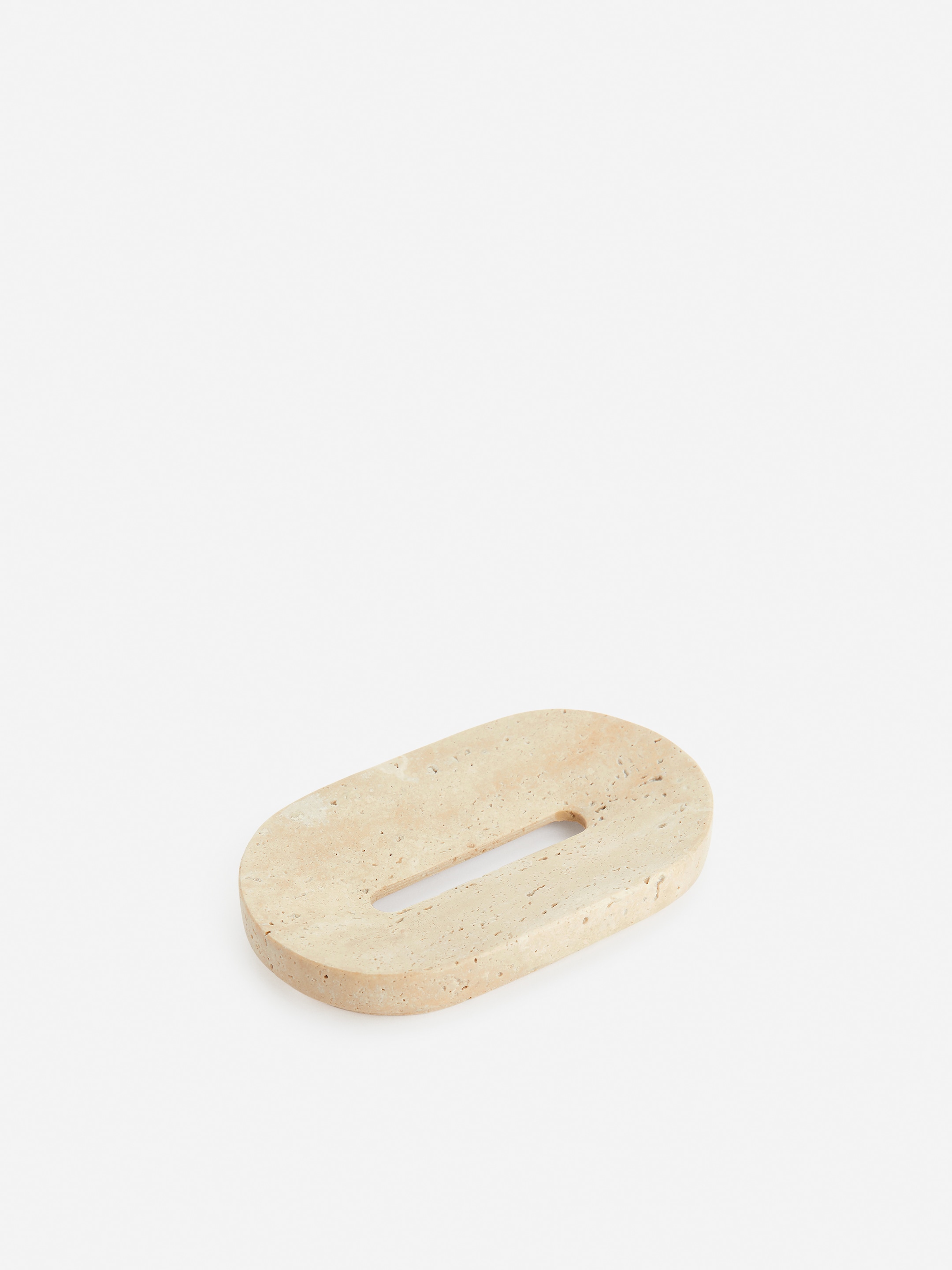 Travertine Soap Dish - Beige - homeware - StillMedia/DescriptiveStillLife - 1