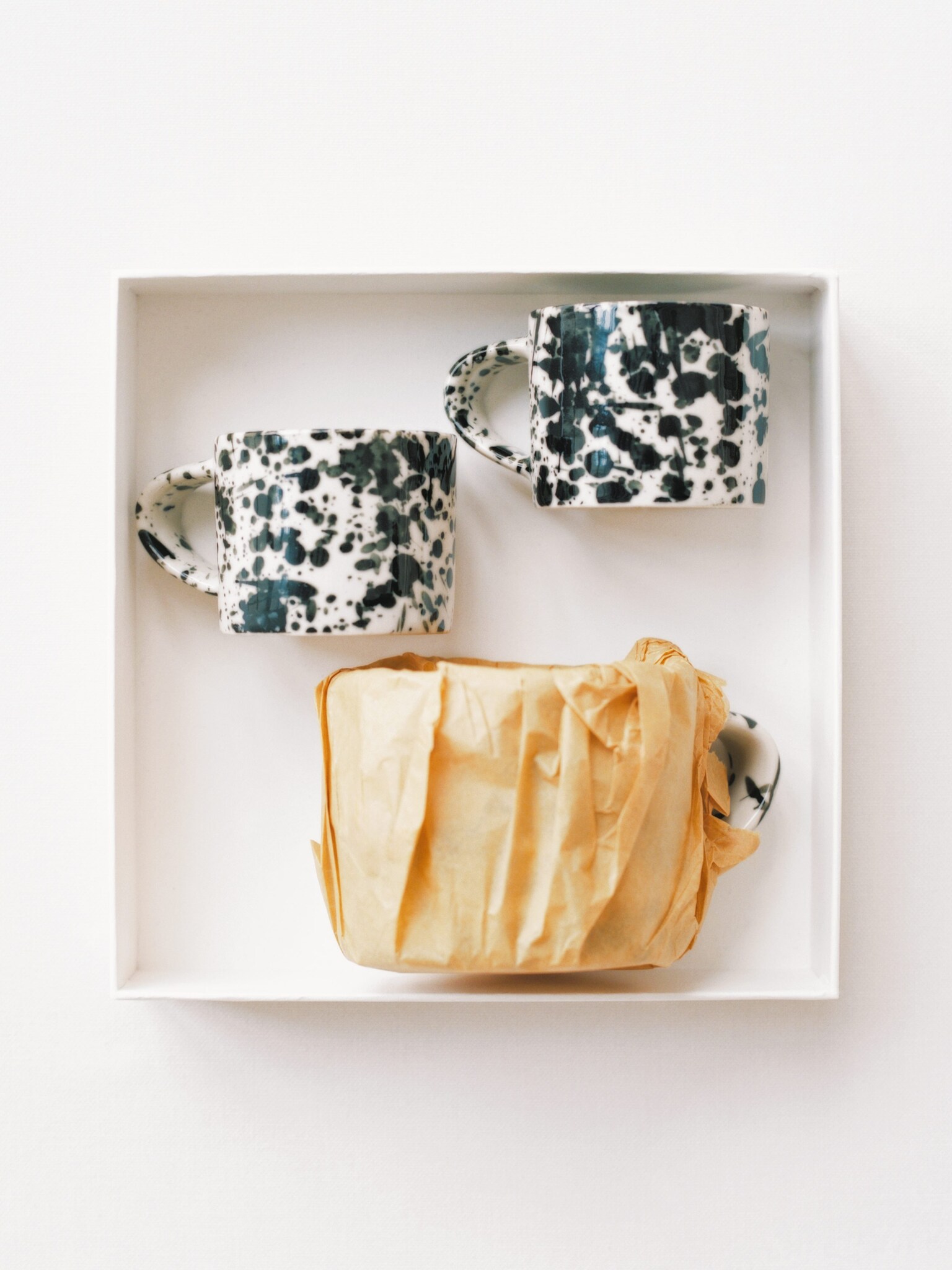 Espressotasse - Cremeweiß/Schwarz - 3