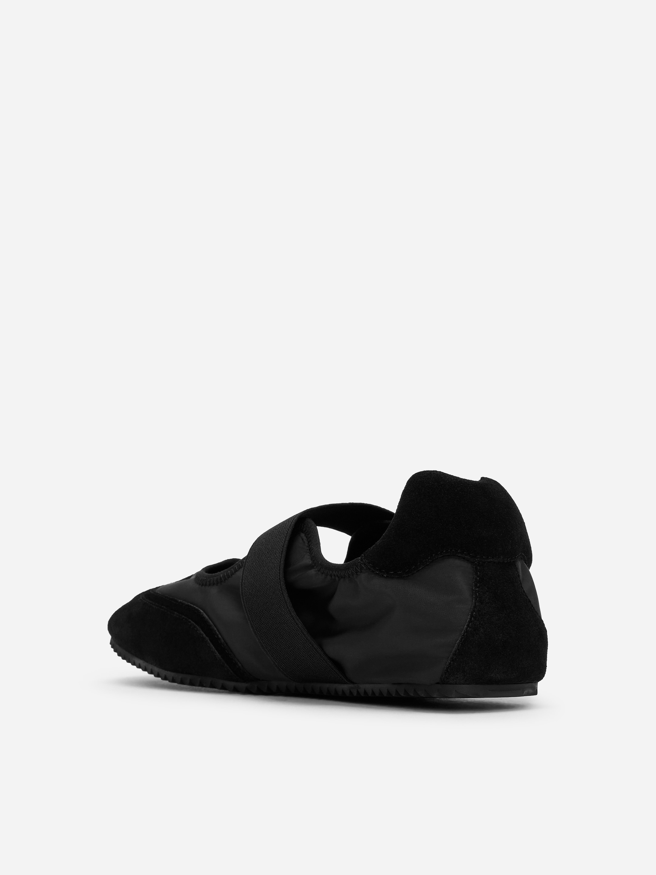 Suede Nylon Mary Janes - Black - Women - StillMedia/DescriptiveStillLife - 5
