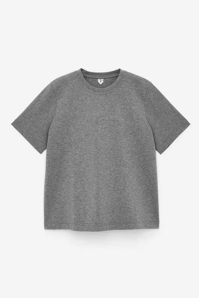 Formbeständiges Signature-T-Shirt - Graumeliert/Weiß/Schwarz/Dunkelblau/Burgunderrot/Lila/Hellbeige/Hellblau/Braun - 1
