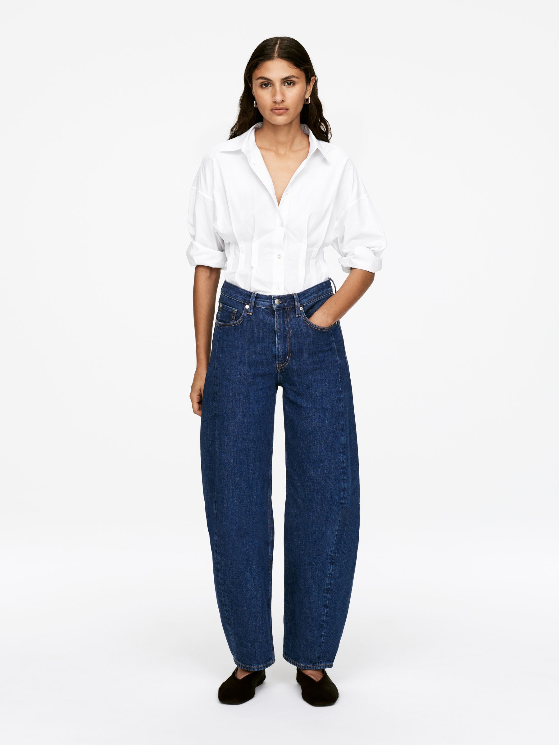 BLOOM Barrel Jeans-#2E3036-16812