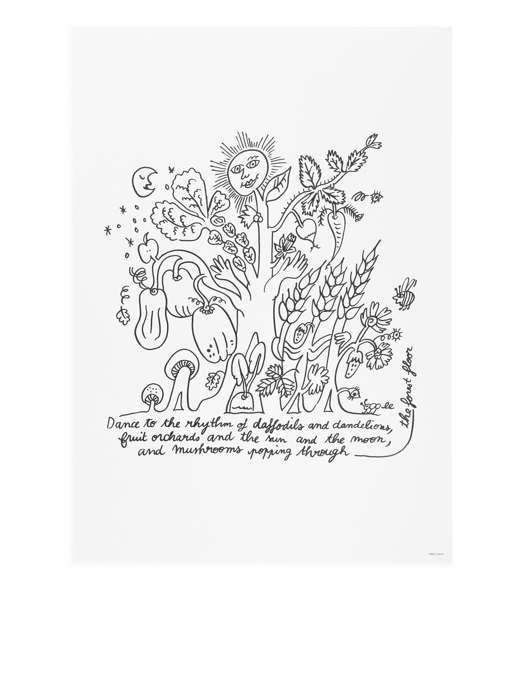 ARKET CAFÉ Poster - Cremeweiß/Schwarz - Café - StillMedia/DescriptiveStillLife - 2