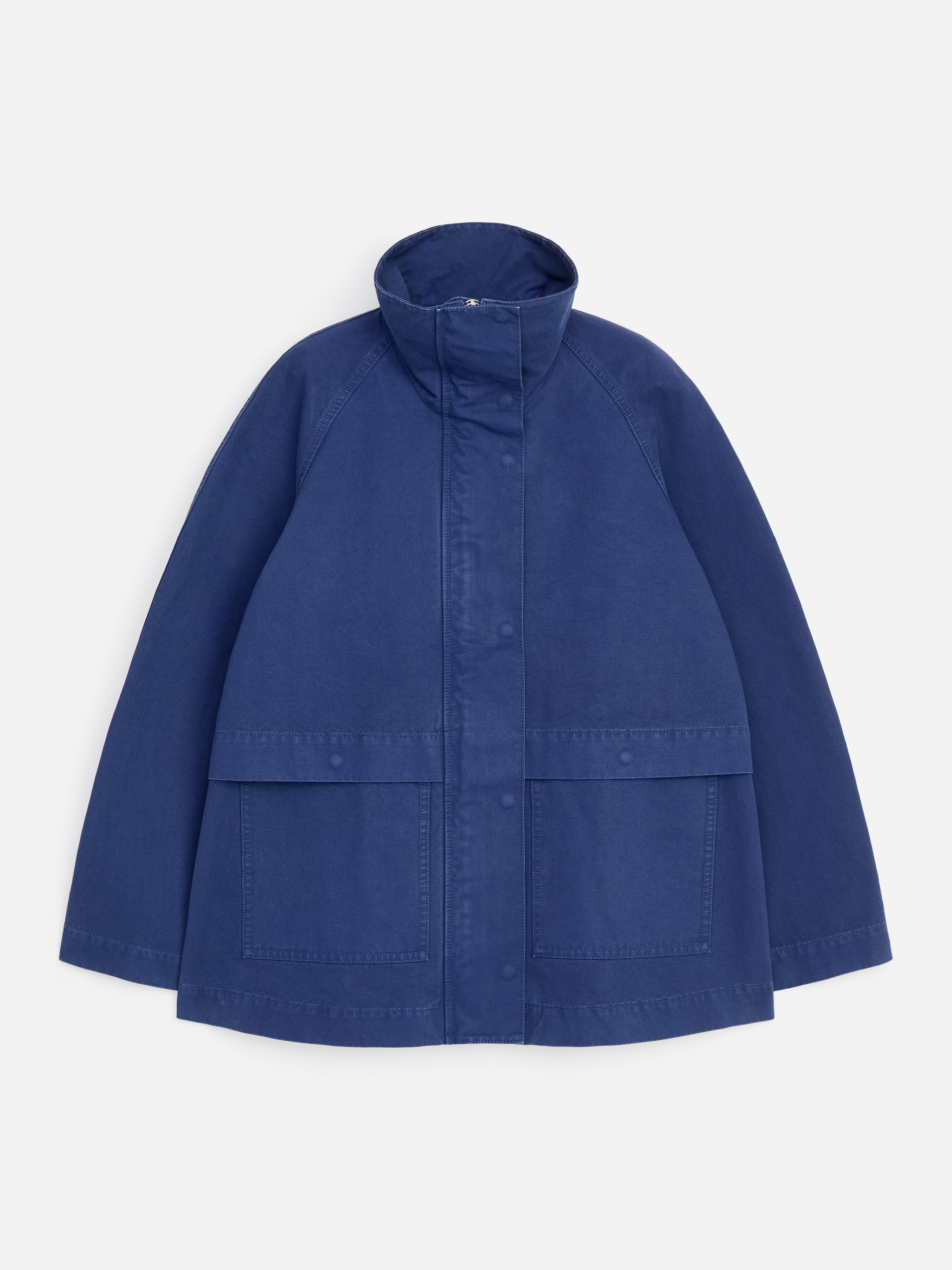Cotton WorkwearJacket - Dark Blue - Relaxed fit - Women - StillMedia/DescriptiveStillLife - 1