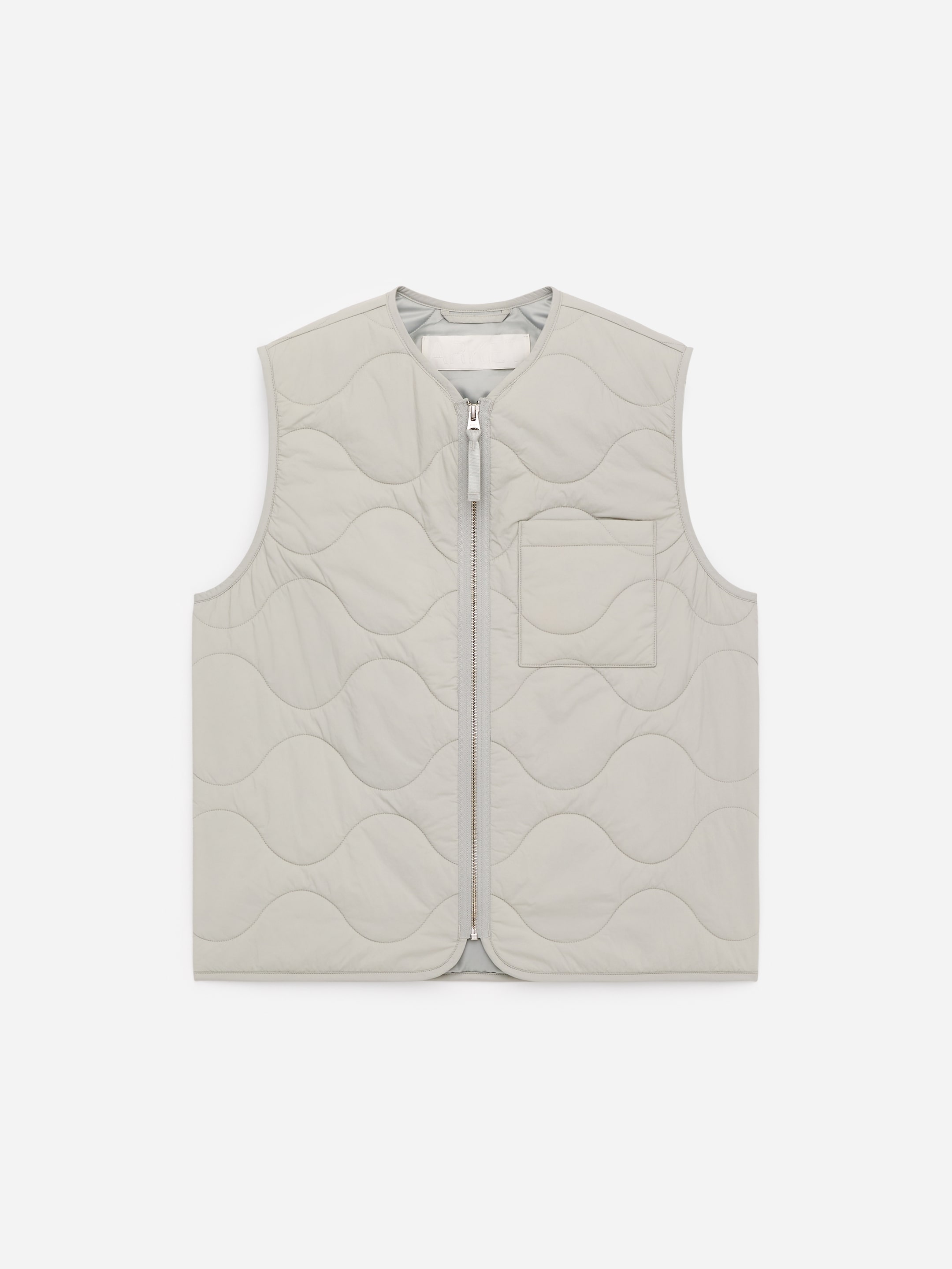 2-in-1 Quilted Liner Vest - Light Grey - Regular fit - Men - StillMedia/DescriptiveStillLife - 2
