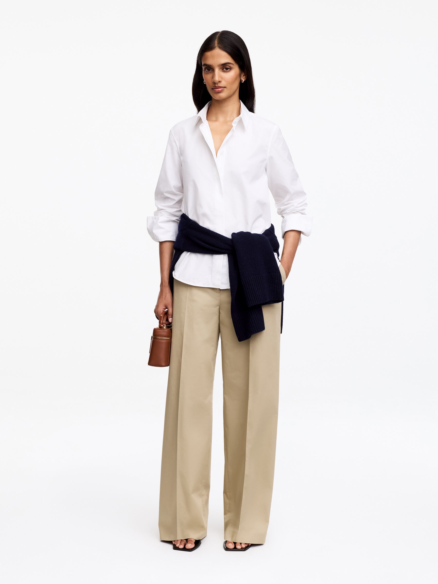Chinohose mit niedrigem Bund - Beige - Regular Fit - Women - StillMedia/Lookbook - 5