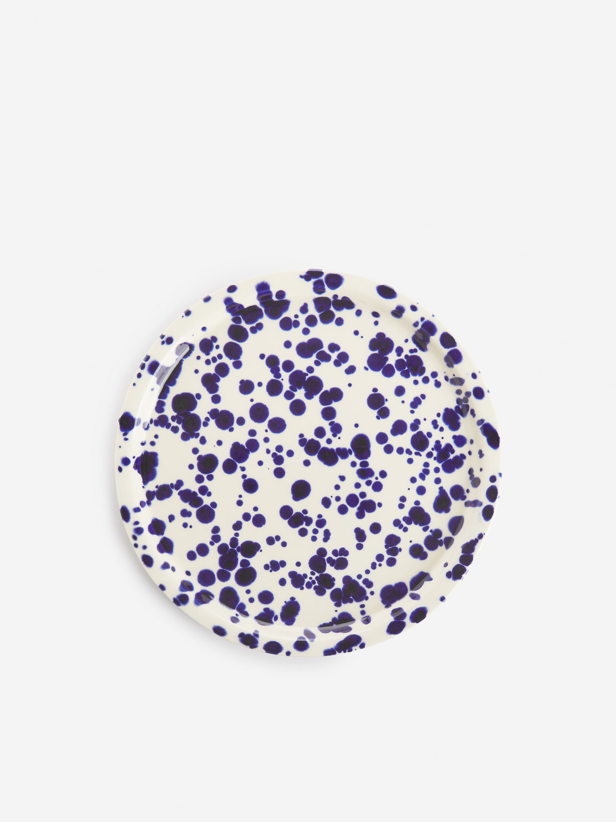 Grösseres Bild ansehen: Steingutteller, 22 cm - Blaue Punkte - HOME | H&M CH 2