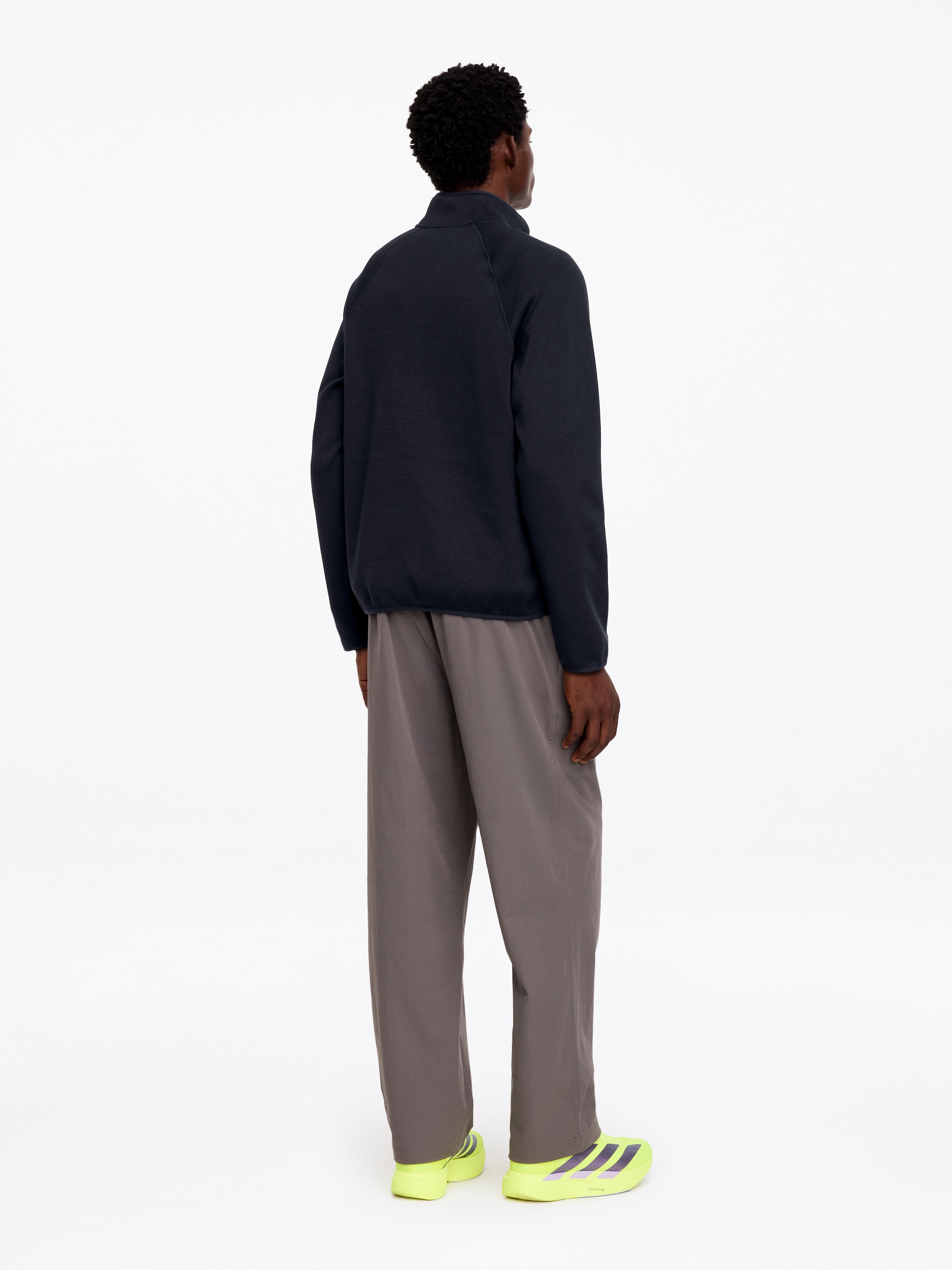 ARKET ACTIVE Half-Zip Jumper - Dark Navy - Regular fit - men - StillMedia/Lookbook - 4