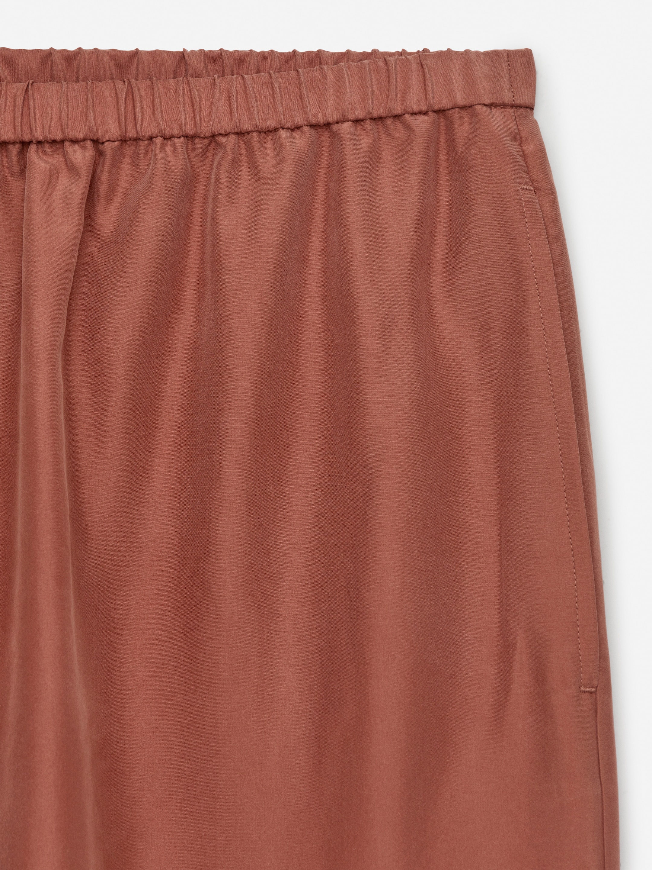 Silk Trousers - Rust - Regular fit - Women - StillMedia/DescriptiveDetail - 1