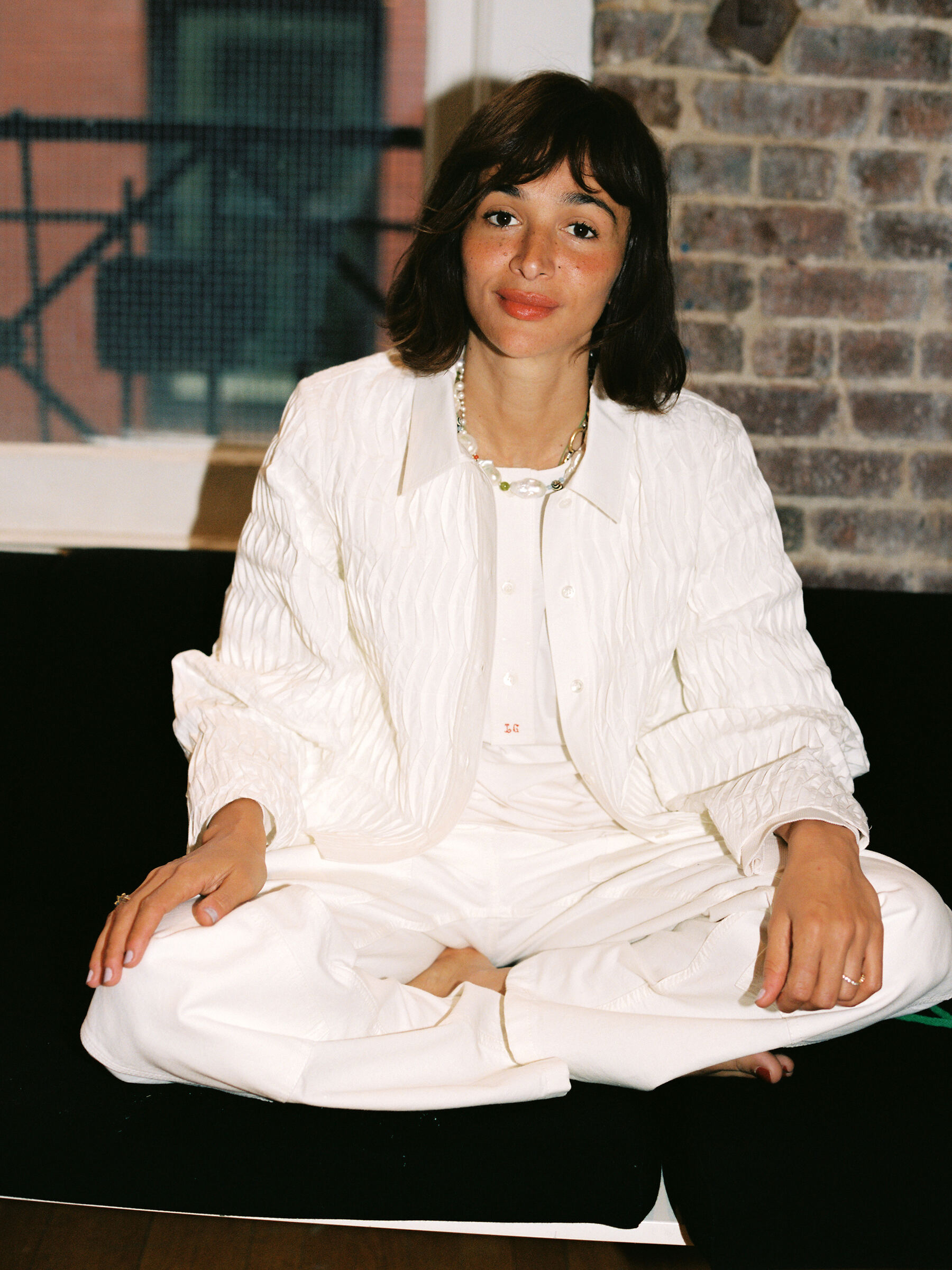 ARKET and Laila Gohar Work Trousers - Off White - Loose fit - Women - StillMedia/Environmental - 1