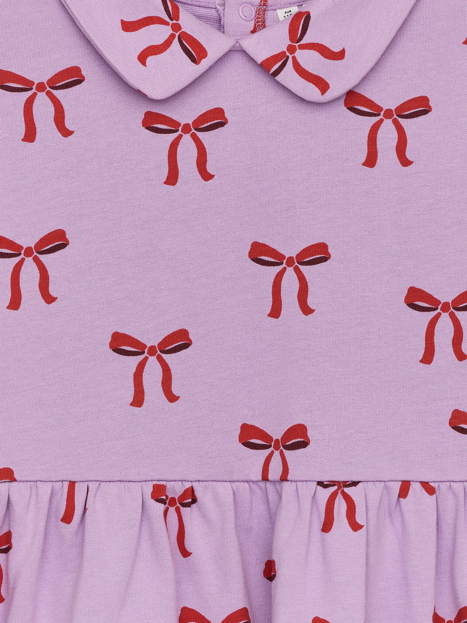 Robe sweat en coton - Mauve - 3