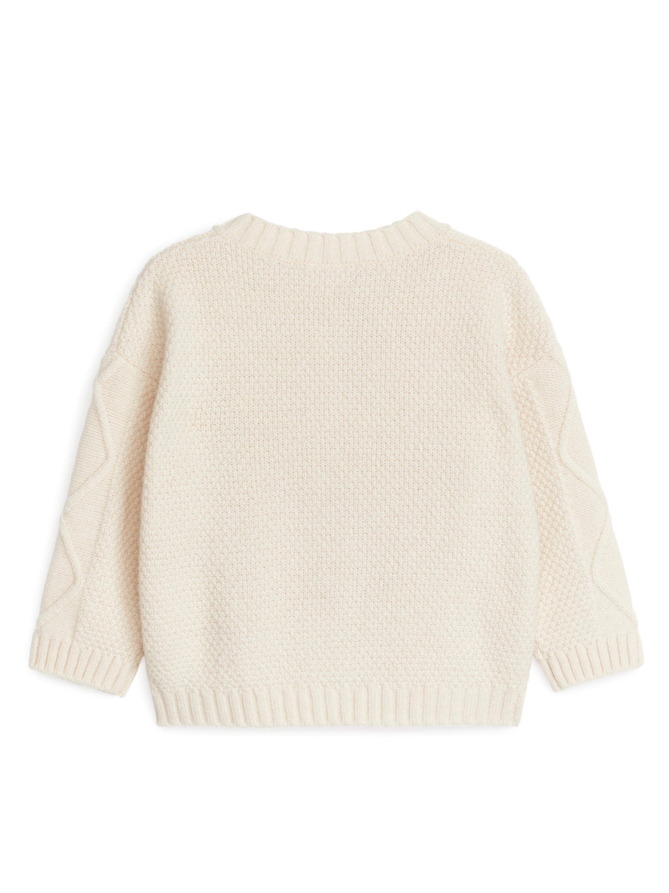 Strickjacke mit Zopfmuster - Beige - Oversize - Kinder - StillMedia/DescriptiveStillLife - 1