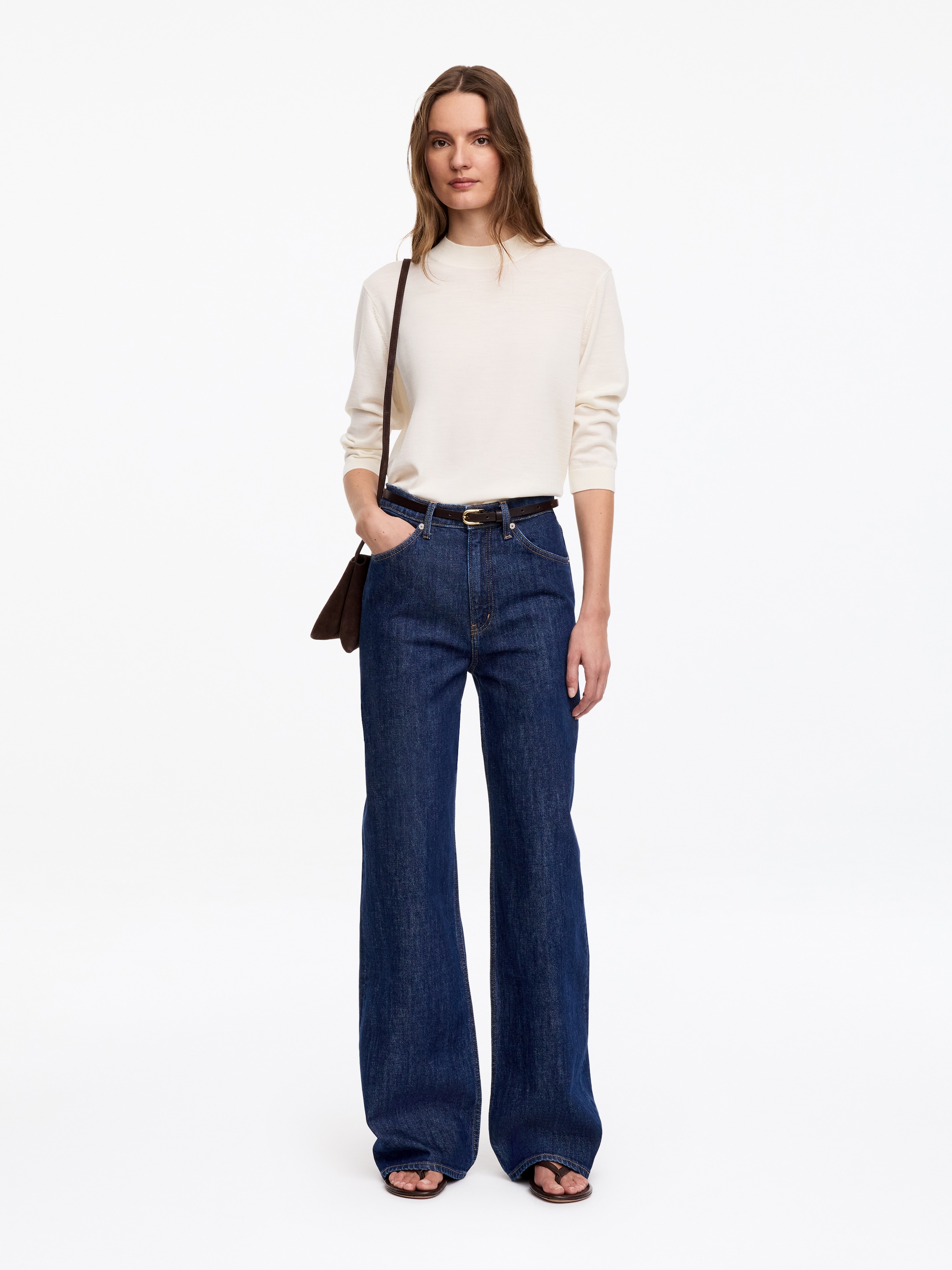 LUPINE Flared Jeans-Blue-19868