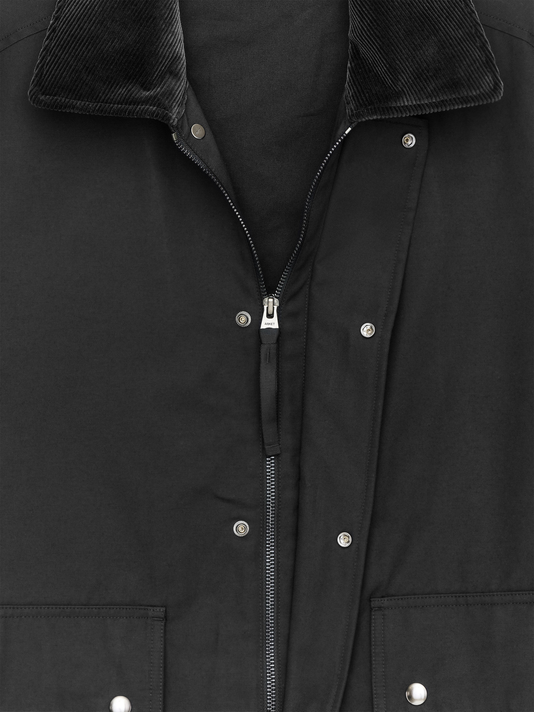 Gewachste Jacke aus Nylon und Baumwolle - Schwarz - Regular Fit - Men - StillMedia/DescriptiveDetail - 1