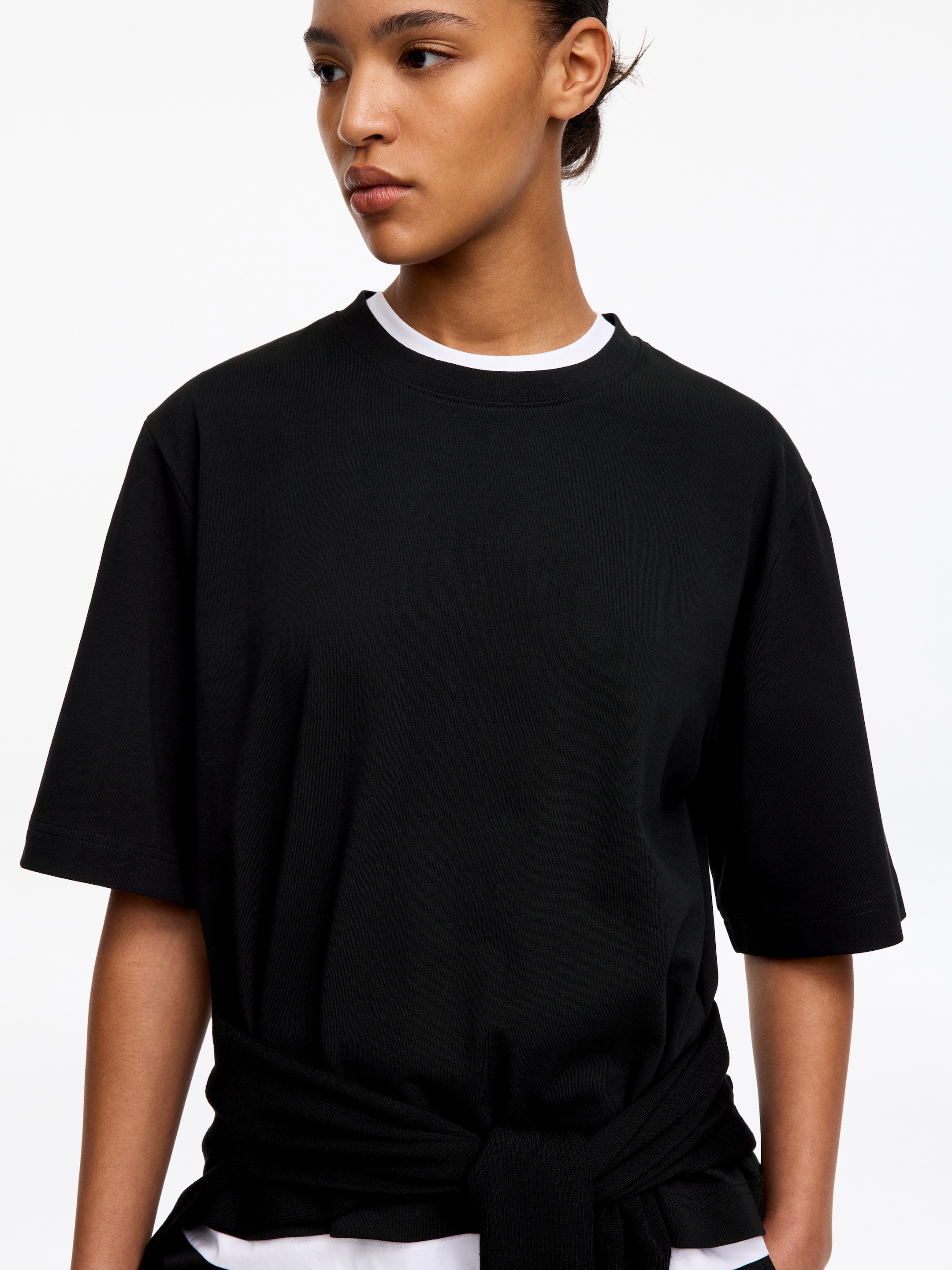Camiseta Signature cuadrada - Negro - Corte relajado - Women - StillMedia/Lookbook - 17