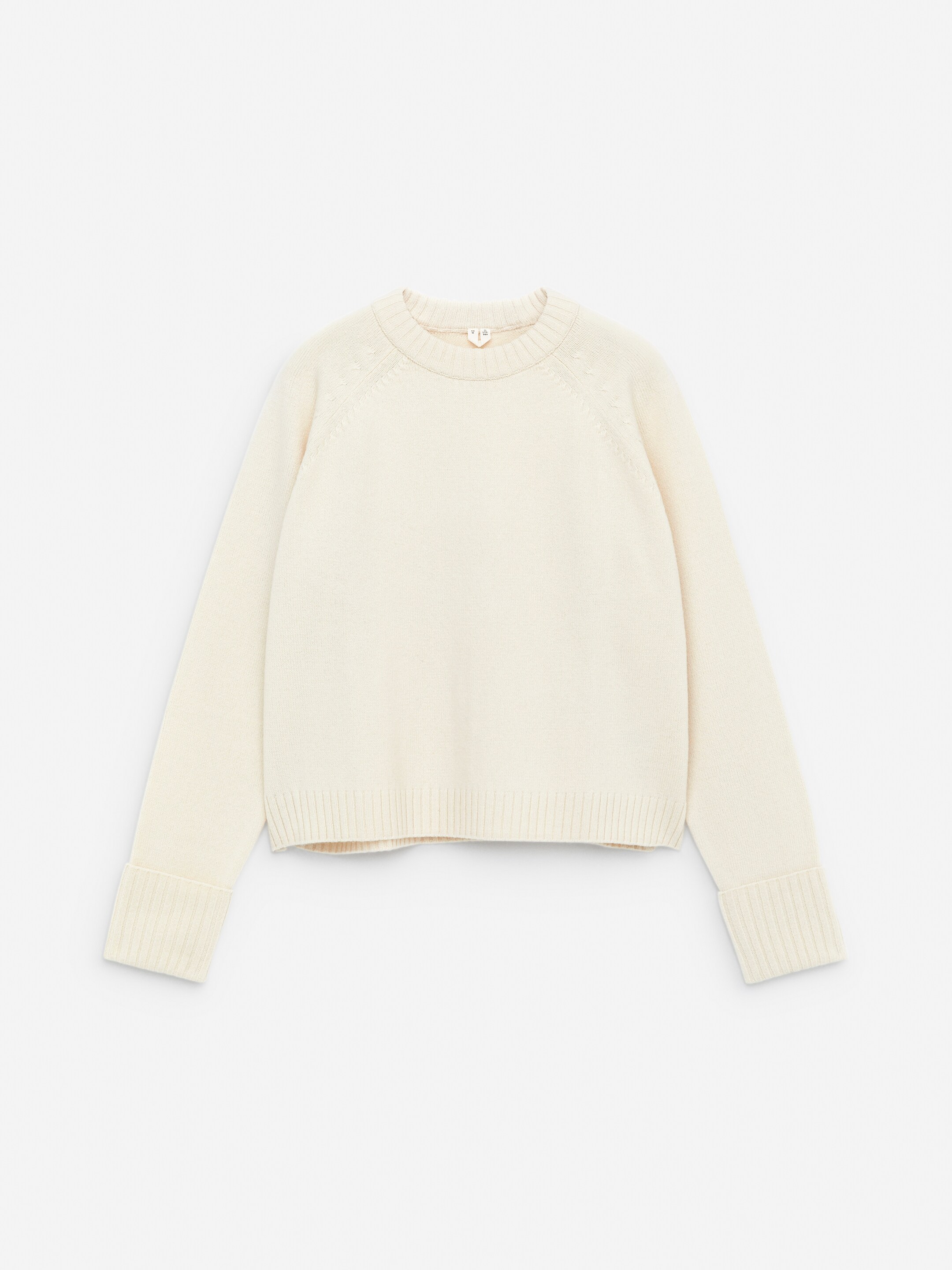 Agrandir l'image: Pull en laine à poignets repliés - Blanc cassé - FEMME | H&M CH 5