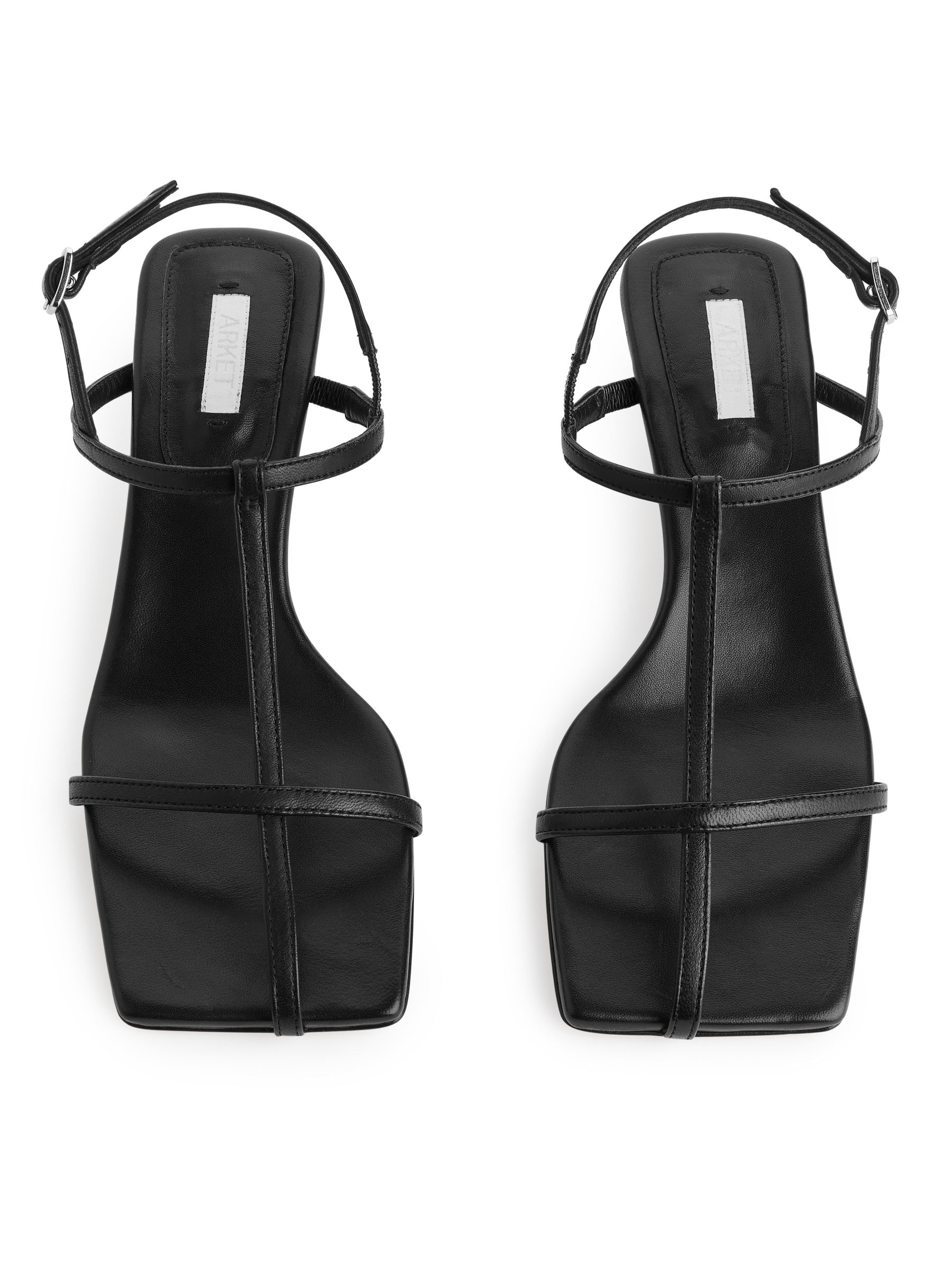 Leather Strap Sandals - Black - Women - StillMedia/DescriptiveStillLife - 3