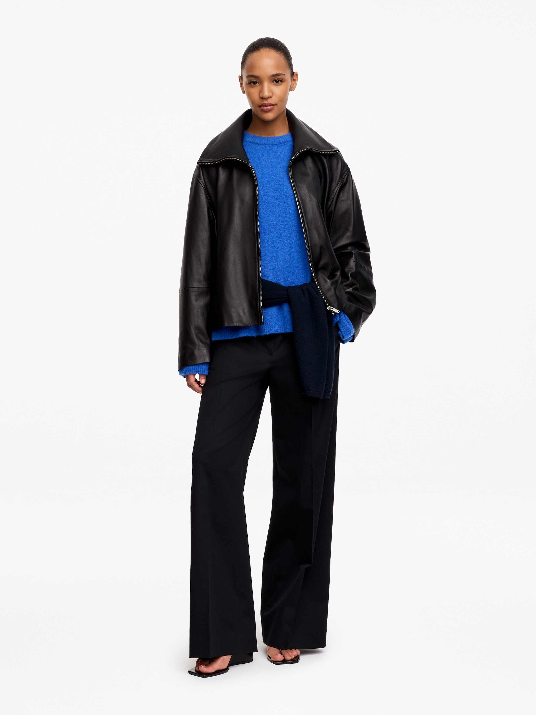 Jersey de mezcla de lana y alpaca - Azul - Oversized - women - StillMedia/Lookbook - 2