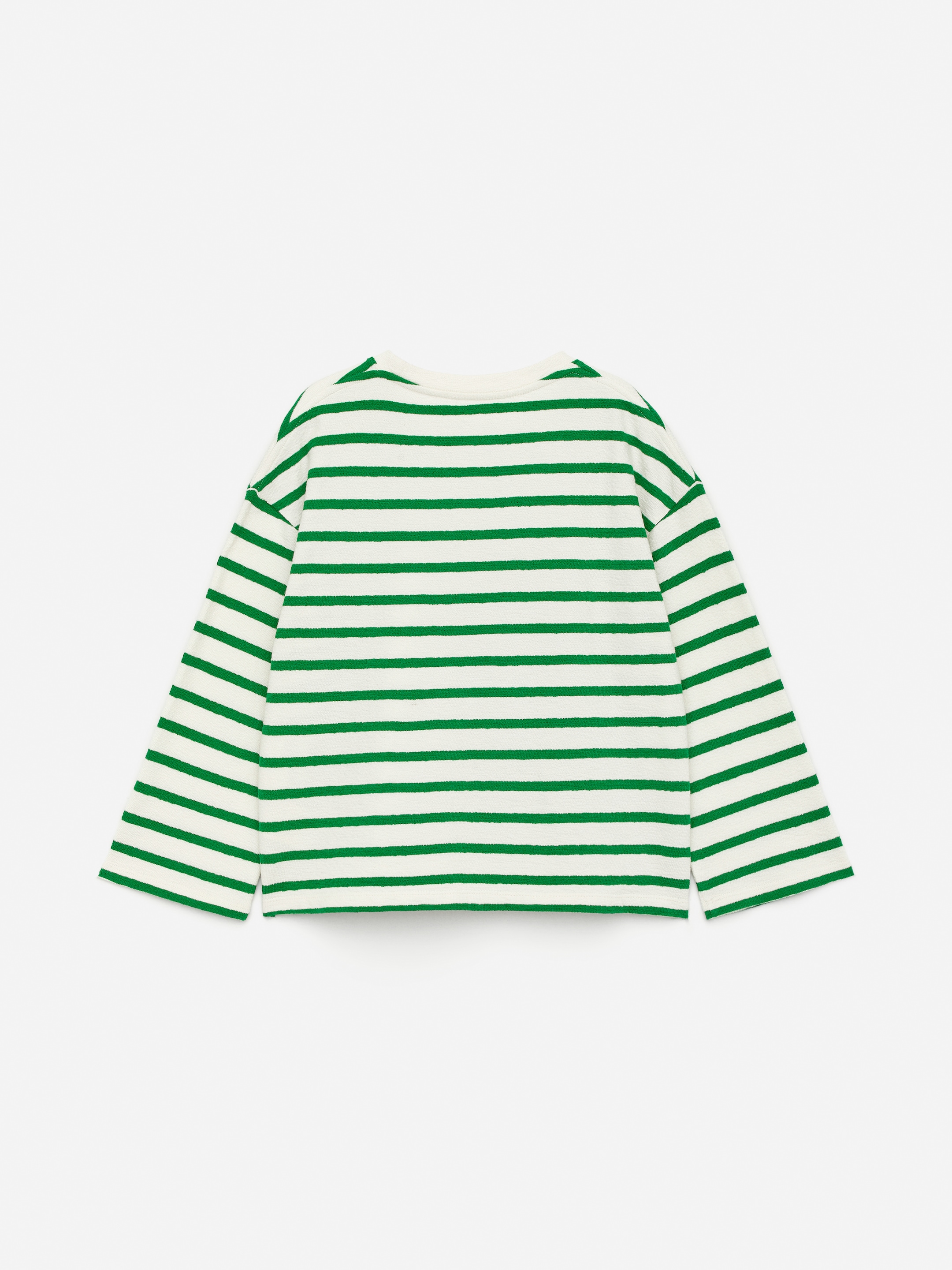 Visualizza immagine più grande: T-shirt a maniche lunghe - Bianco sporco/Verde - BAMBINO | H&M IT 2