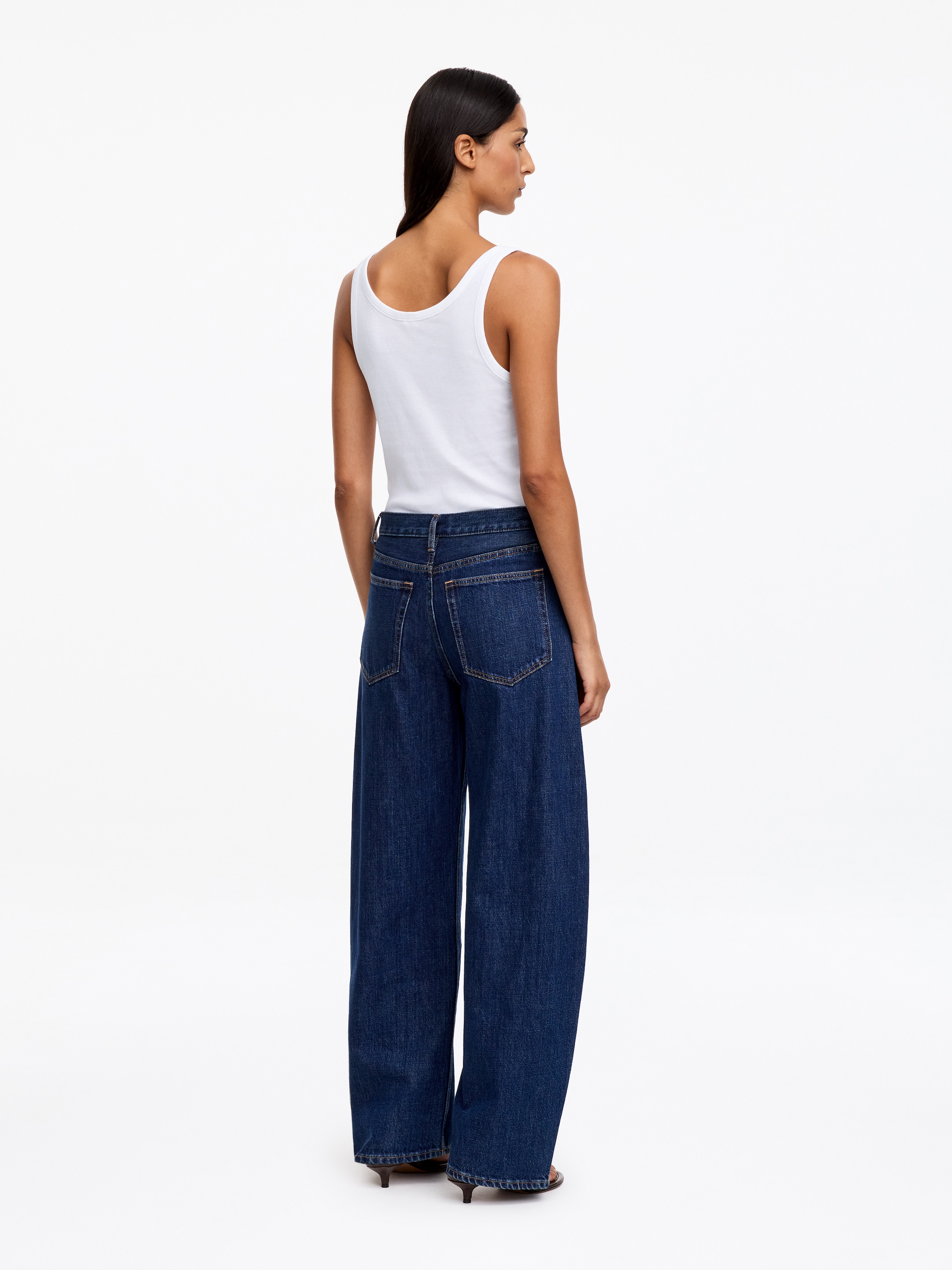 Geripptes Tanktop - Weiß - Slim Fit - Damen - StillMedia/Lookbook - 3