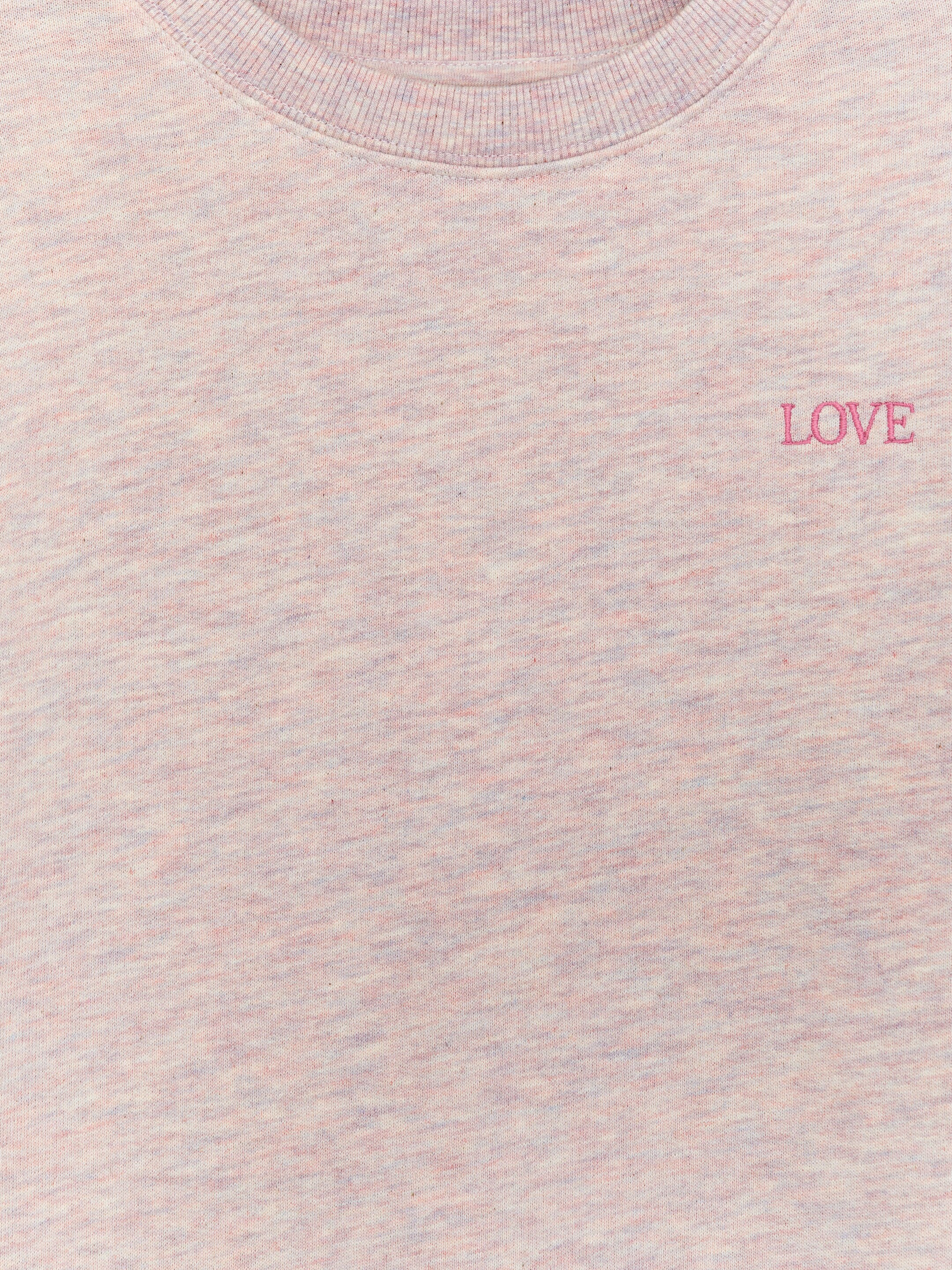 Grotere afbeelding bekijken: Embroidered Sweatshirt - Pink Melange - KINDEREN | H&M BE 3