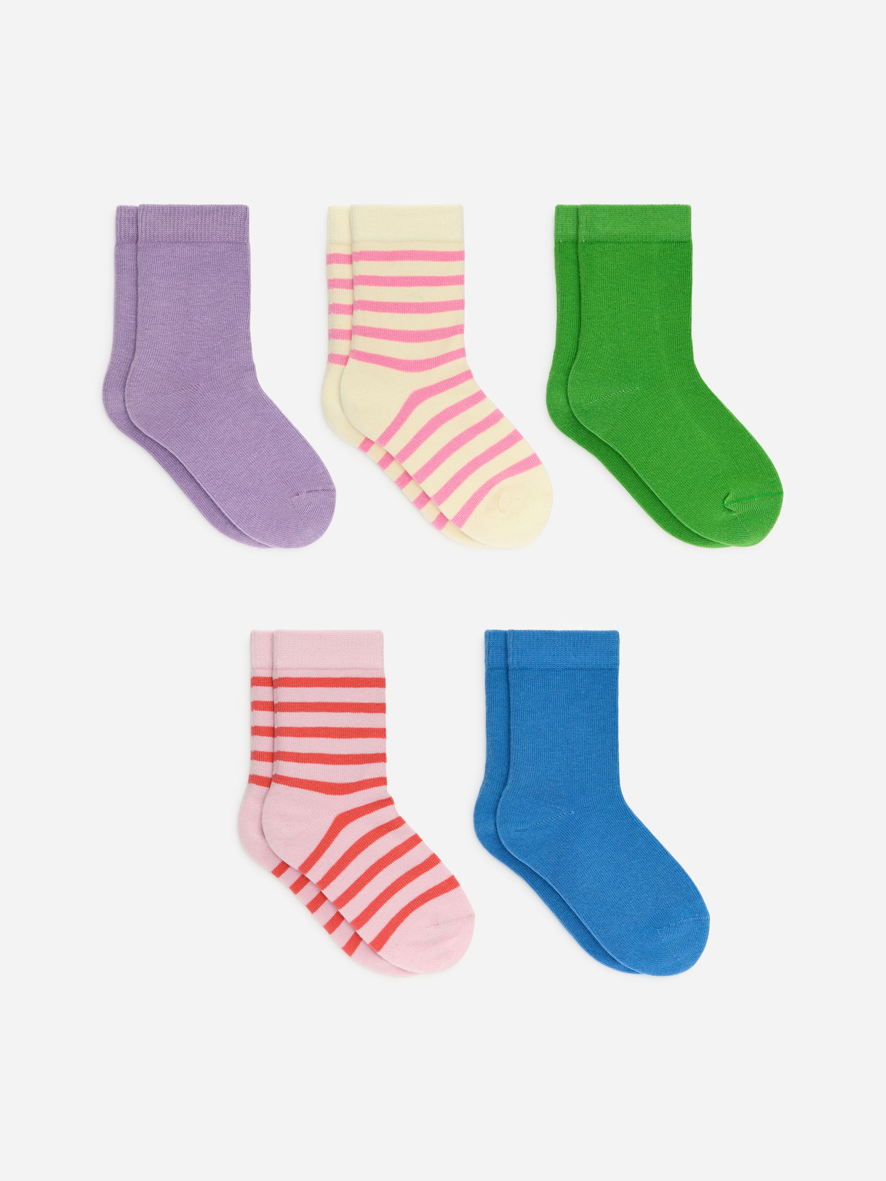 Cotton Socks Set of 5-#B196C8-18335