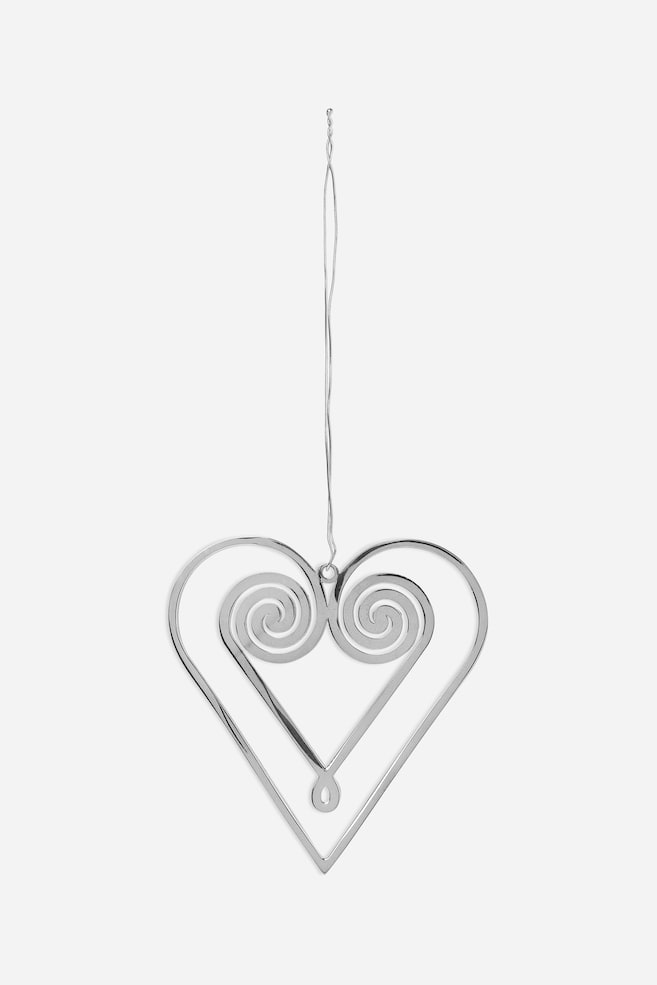 Cuore in metallo - Argento - 1