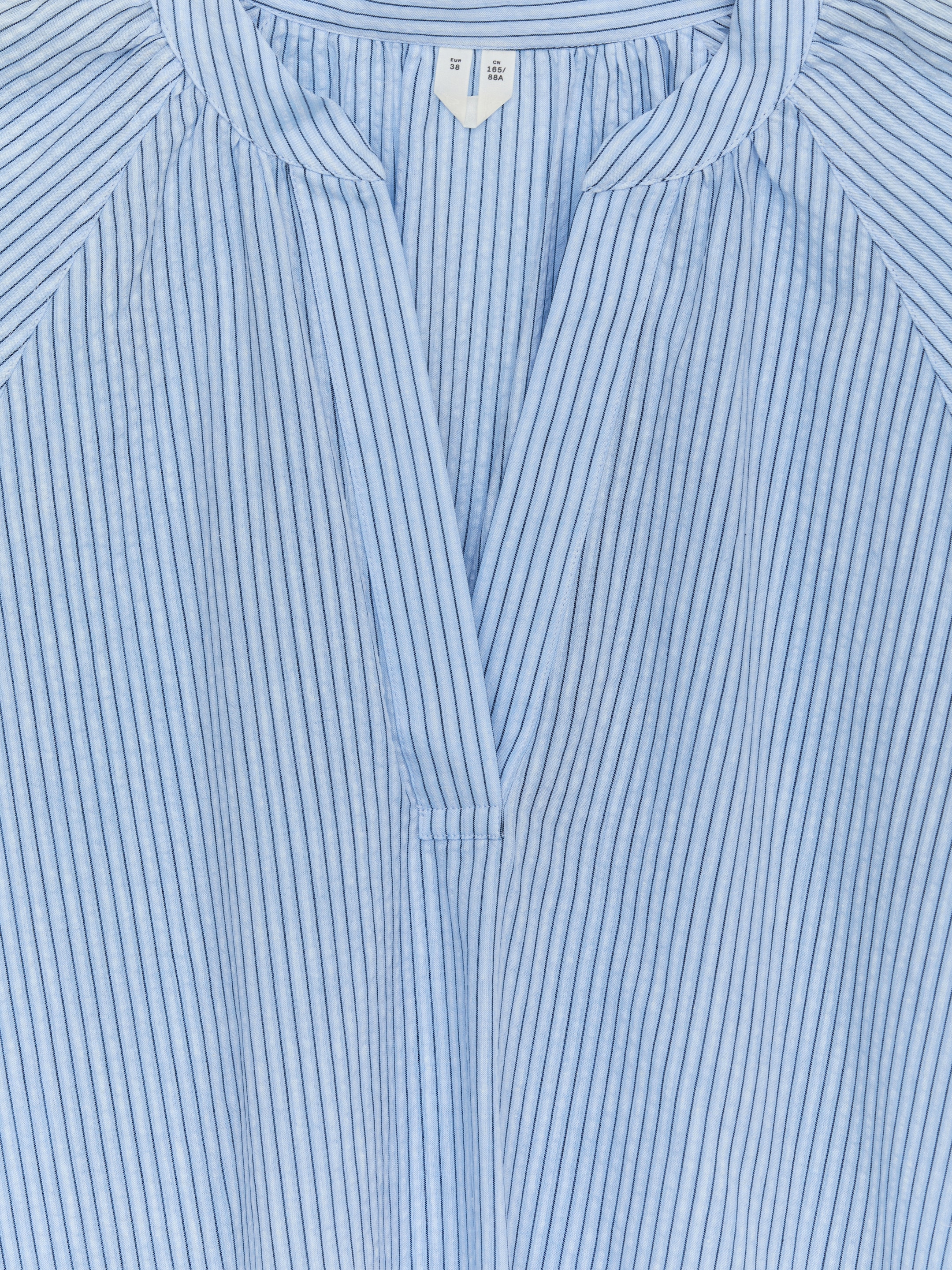 Agrandir l'image: Robe en lin et coton - Bleu clair/Rayures - FEMME | H&M FR 2