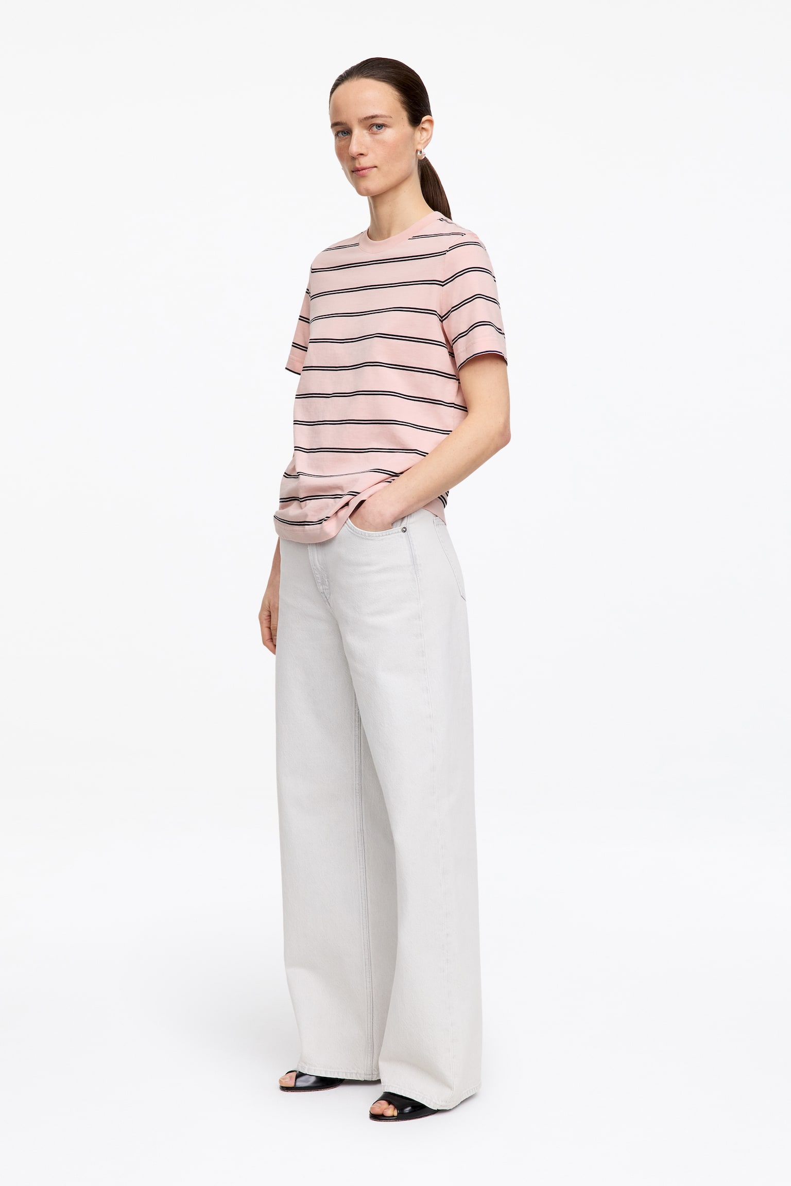 LILY T-shirt - Rosa/lila/Vit/mörkblå/Röd/Mörkblå/Vit/Svart/Blå/vit/Grå/Melange/Röd/vit/Rosa - 5