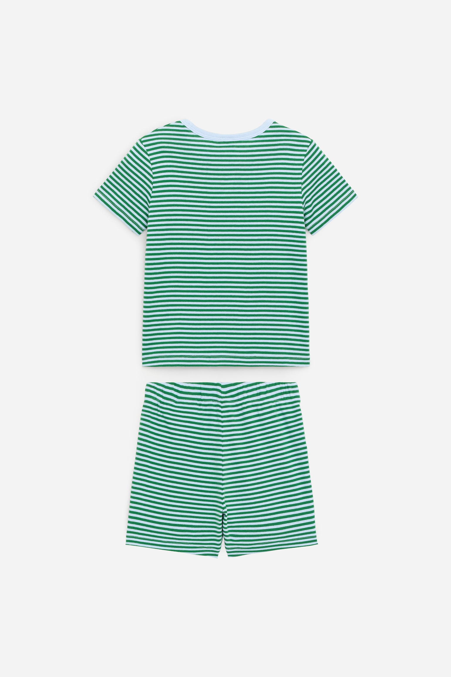 Ensemble pyjama court en jersey - Bleu clair/Vert/Rose/Cœurs/Bleu clair/Dinosaures/gris/Vert/Rayures/Bleu/Blanc - 3