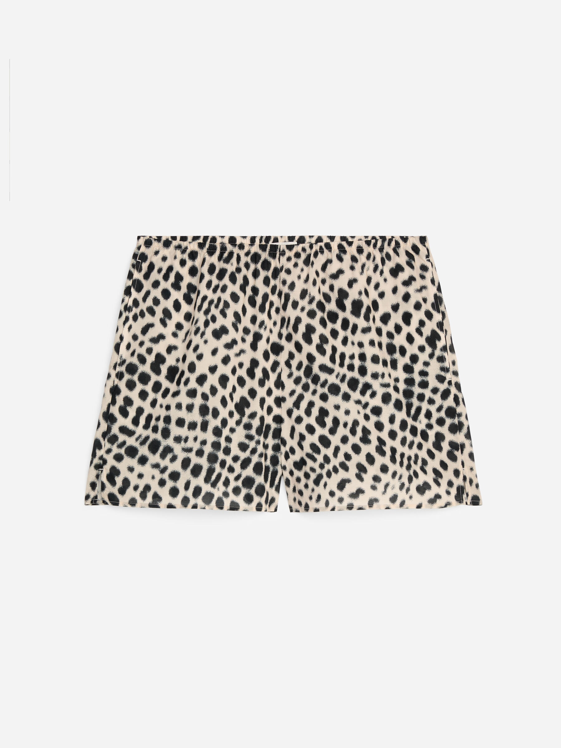 Shorts in misto lyocell-Nero-19219