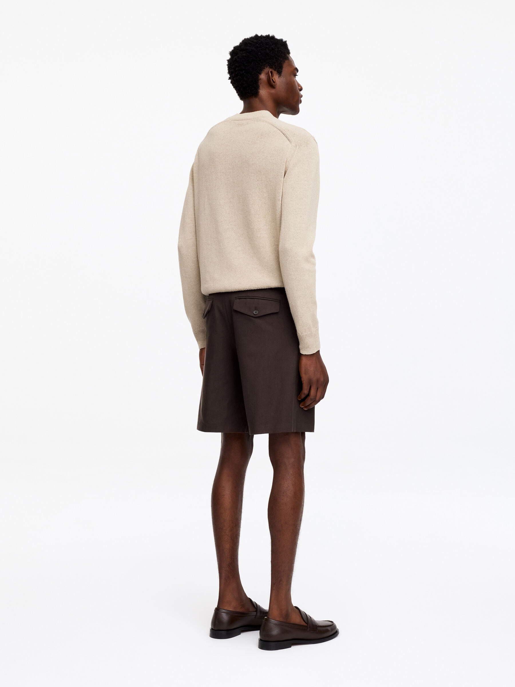 Dressed Shorts - Brown - Relaxed fit - Men - StillMedia/Lookbook - 2