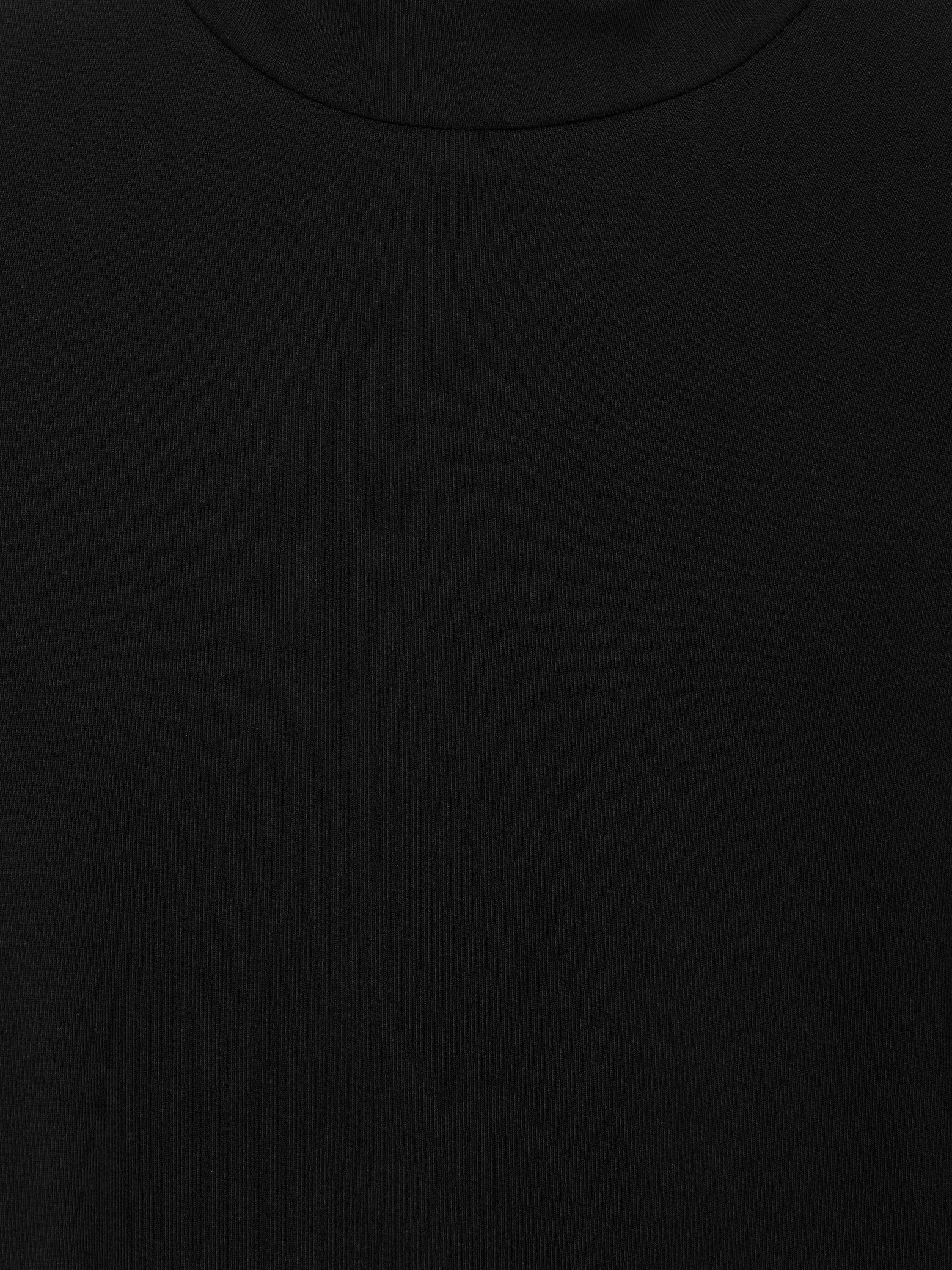 Roll-Neck Cotton Top - Black - Slim fit - Women - StillMedia/DescriptiveDetail - 7