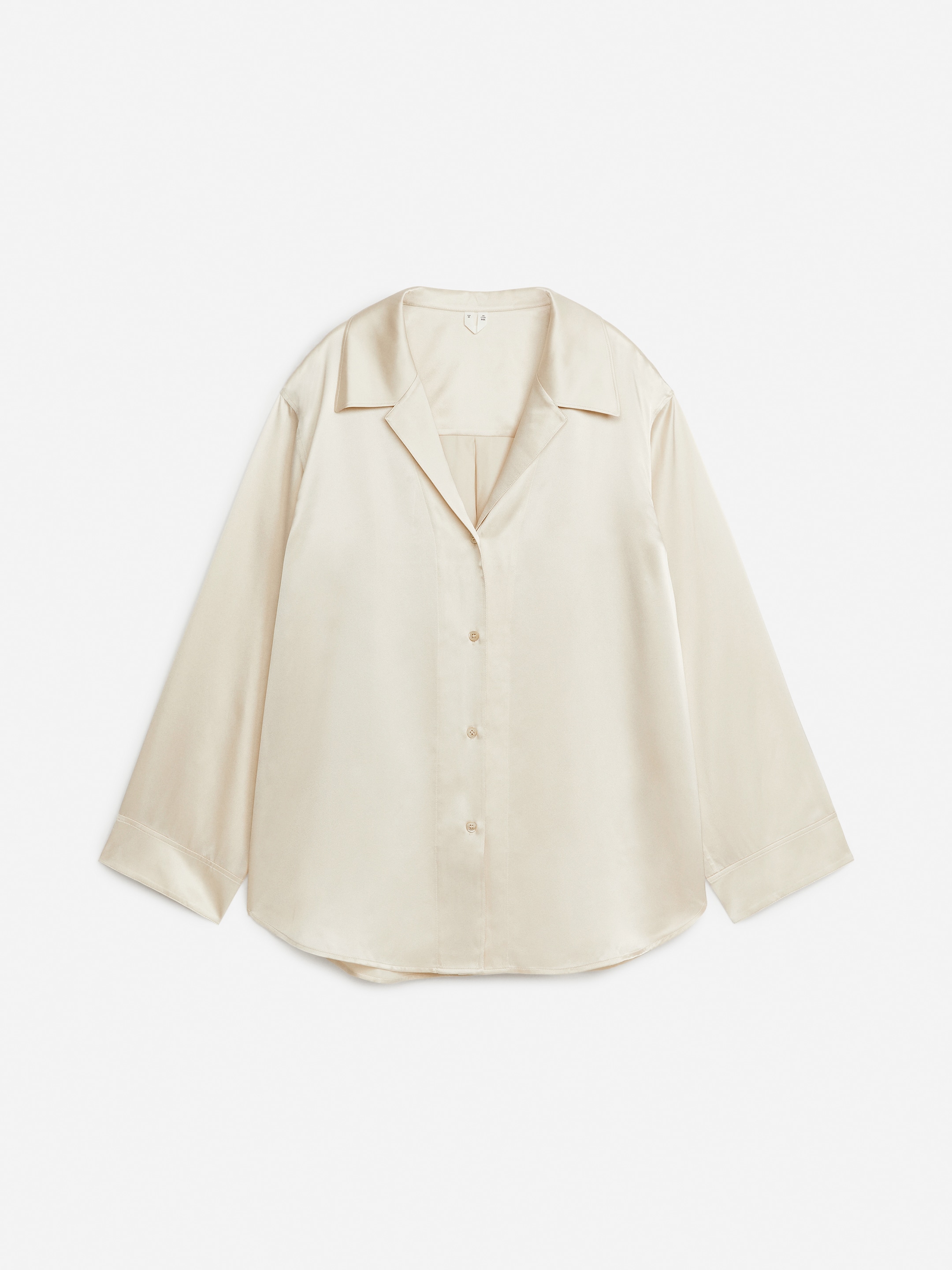 Größeres Bild ansehen: Legere Seidenbluse - Cremeweiß - Ladies | H&M DE 1