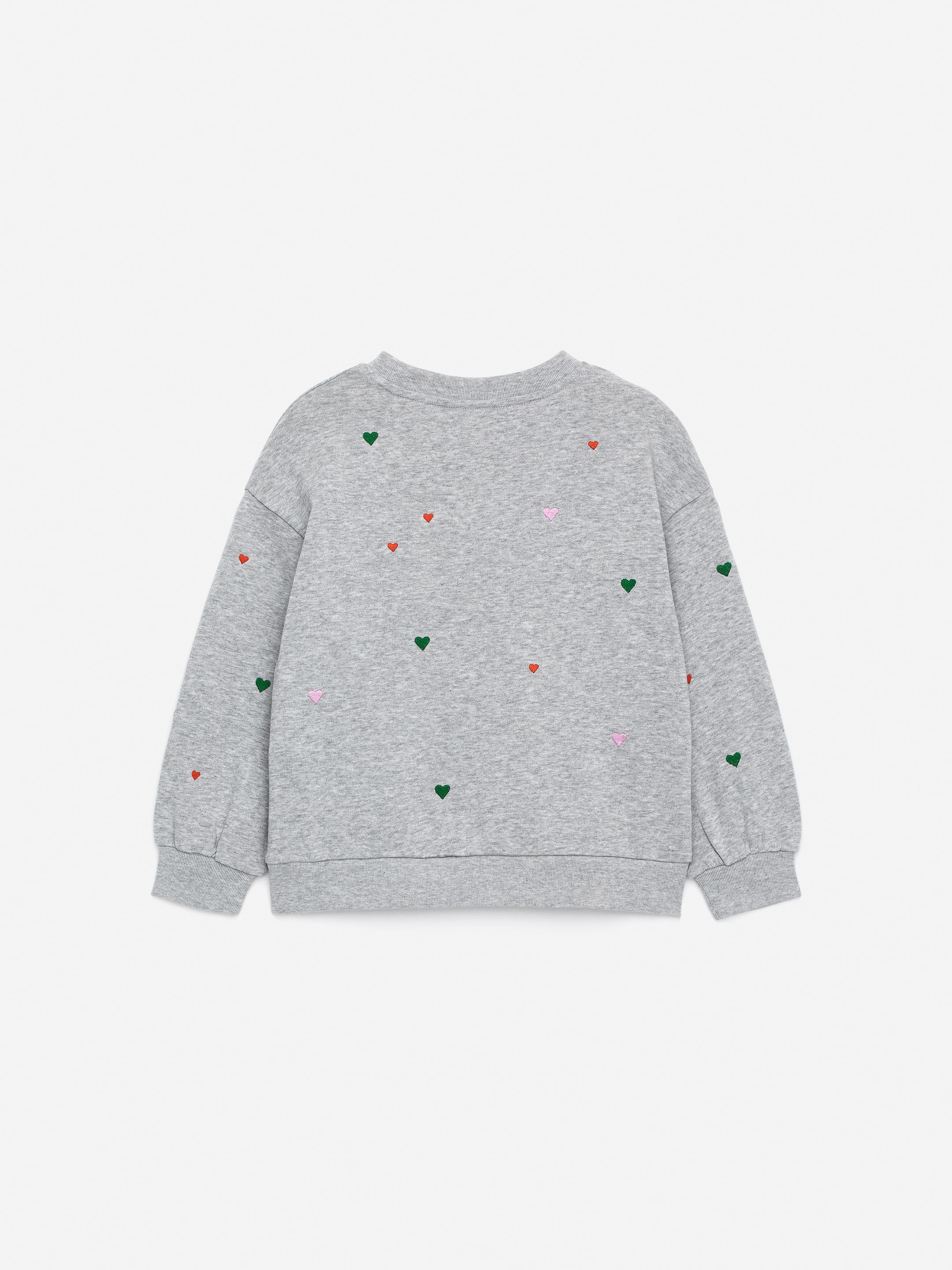 Sweatshirt mit Stickerei - Graumeliert - Oversize - Children - StillMedia/DescriptiveStillLife - 2