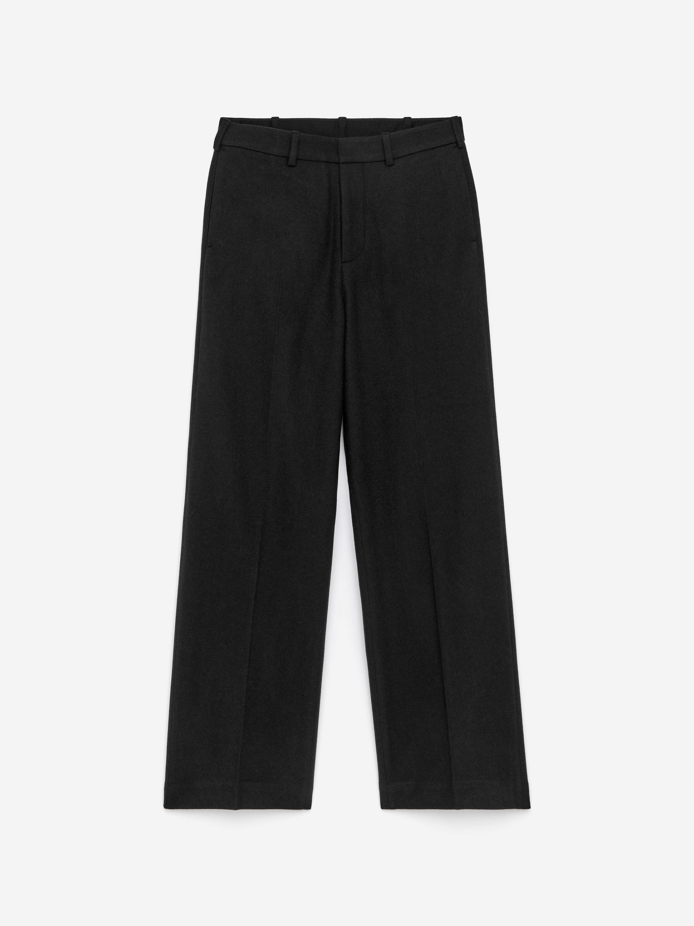 Relaxed Wool Trousers-#272628-12364